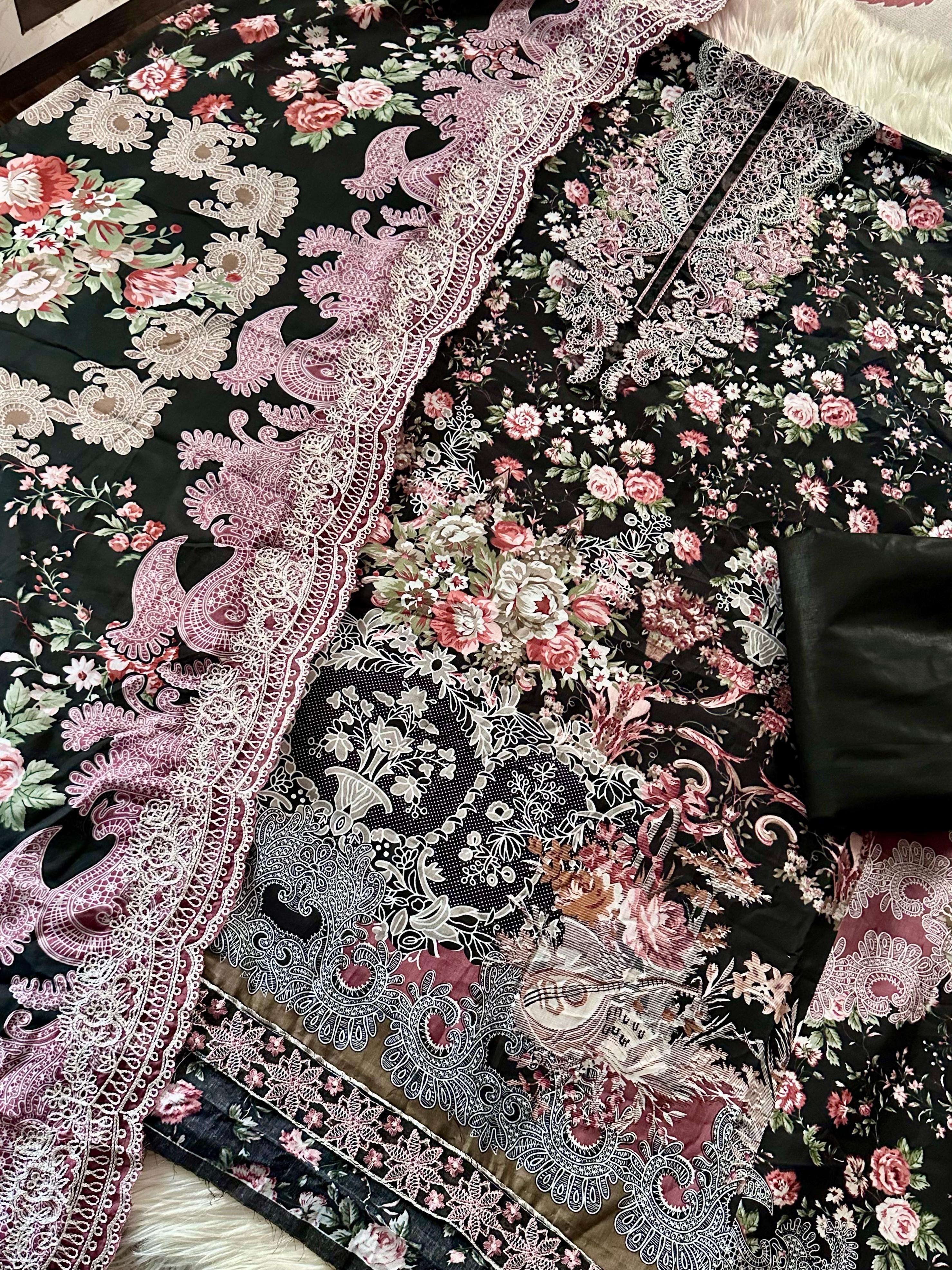 JIHAN NEEDLE WONDER LAWN COLLECTION D NO 3346 