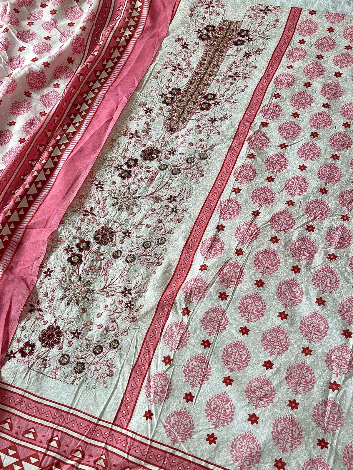 JIHAN SAHNAZ SELF EMBROIDERED COLECTION D NO 3548 & 3549