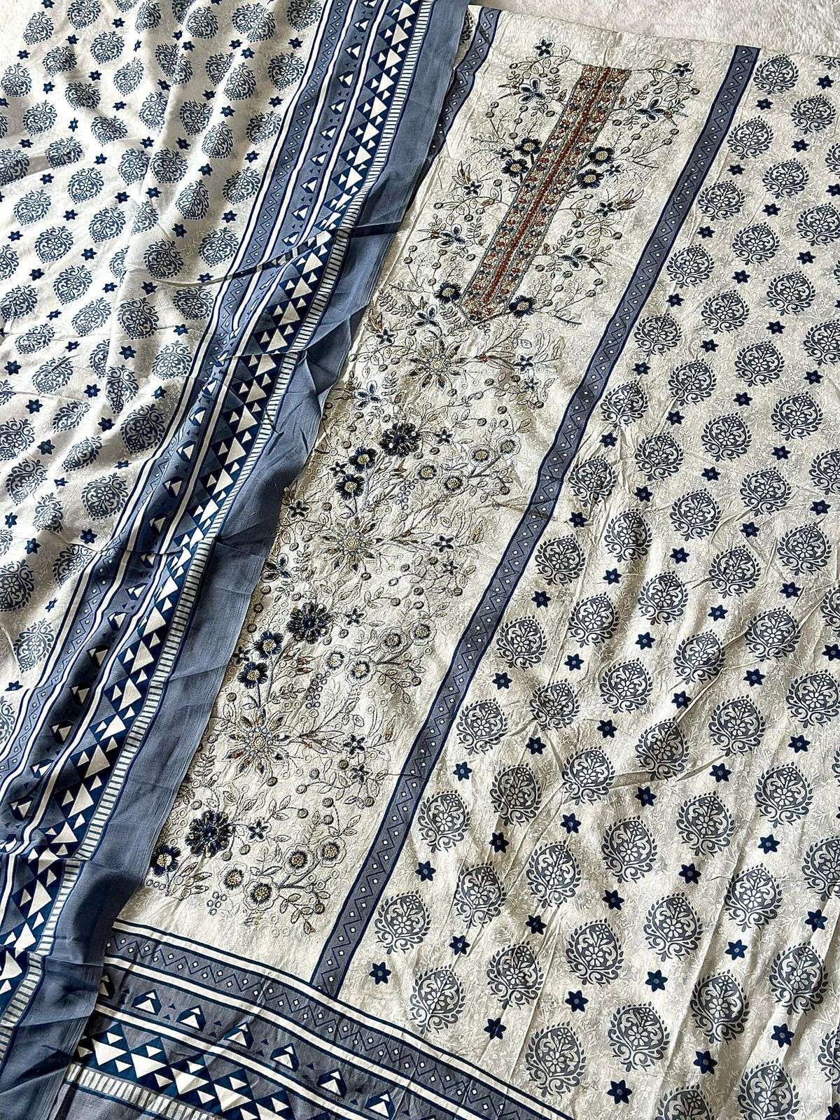 JIHAN SAHNAZ SELF EMBROIDERED COLECTION D NO 3548 & 3549