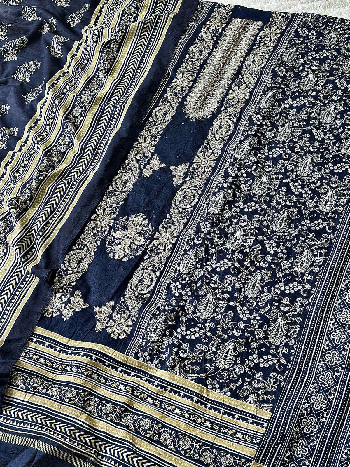 JIHAN SAHNAZ SELF EMBROIDERED COLECTION D NO 3548 & 3549