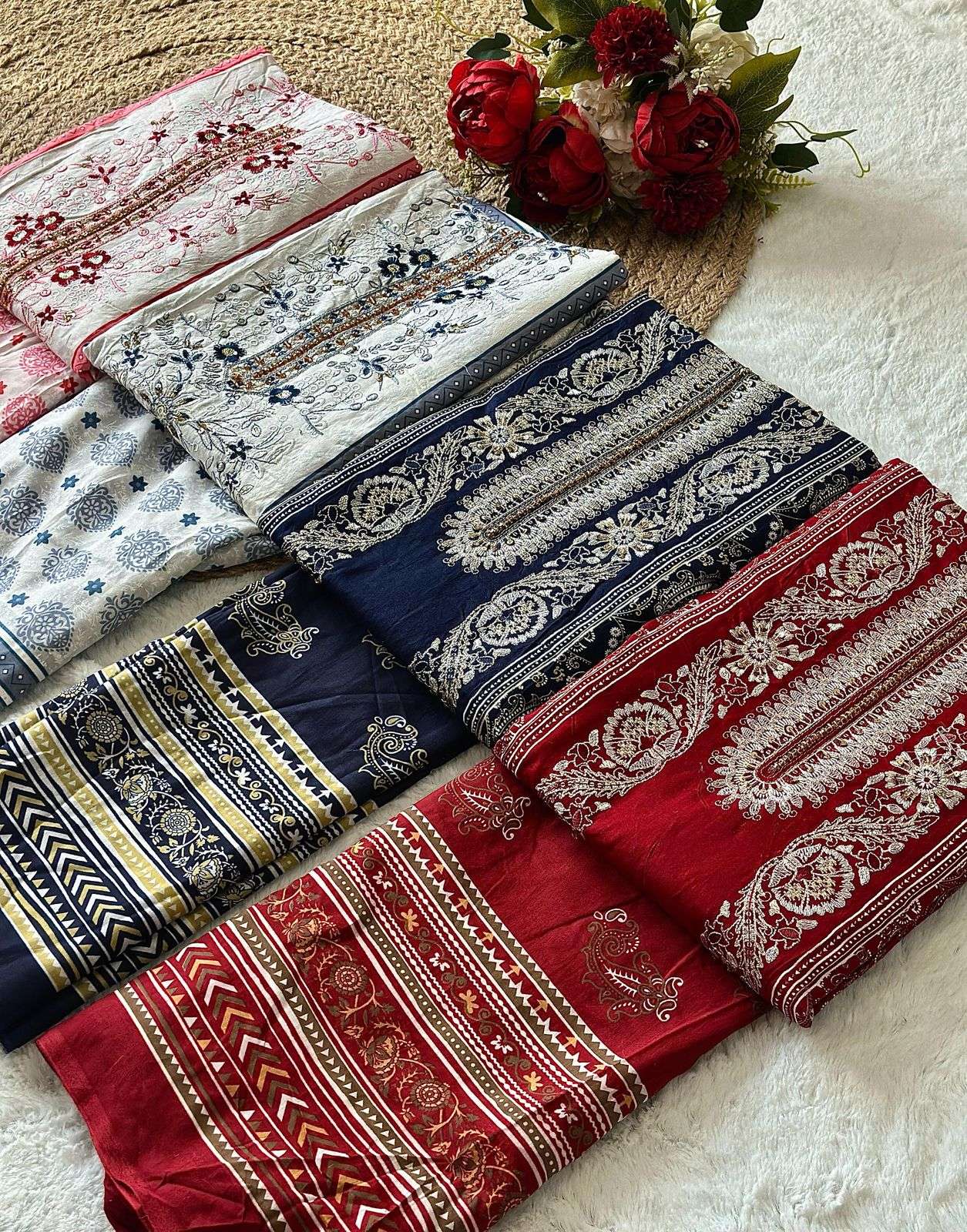 JIHAN SAHNAZ SELF EMBROIDERED COLECTION D NO 3548 & 3549