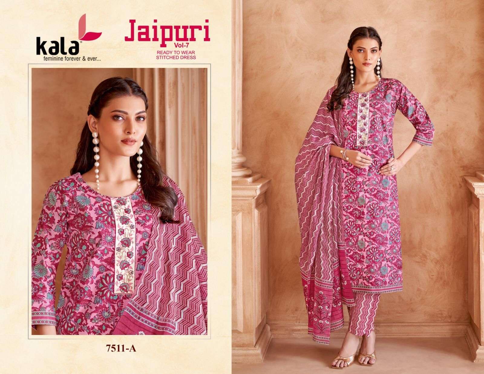 KALA FASHION JAIPURI VOL 7 READY MADE COLLECTION