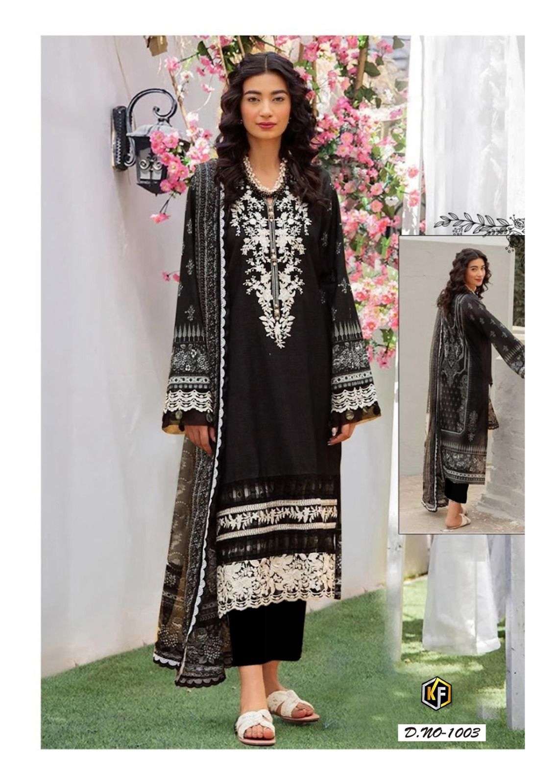 KEVAL FAB BLACK & WHITE HEAVY COTTON LUXURY COLLECTION 