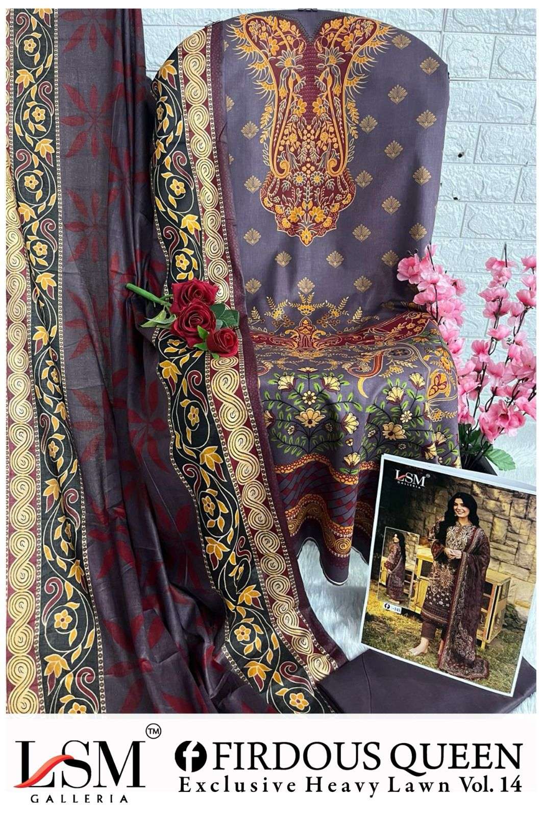 LSM GALLERIA FIRDOUS QUEEN LAWN VOL 14 