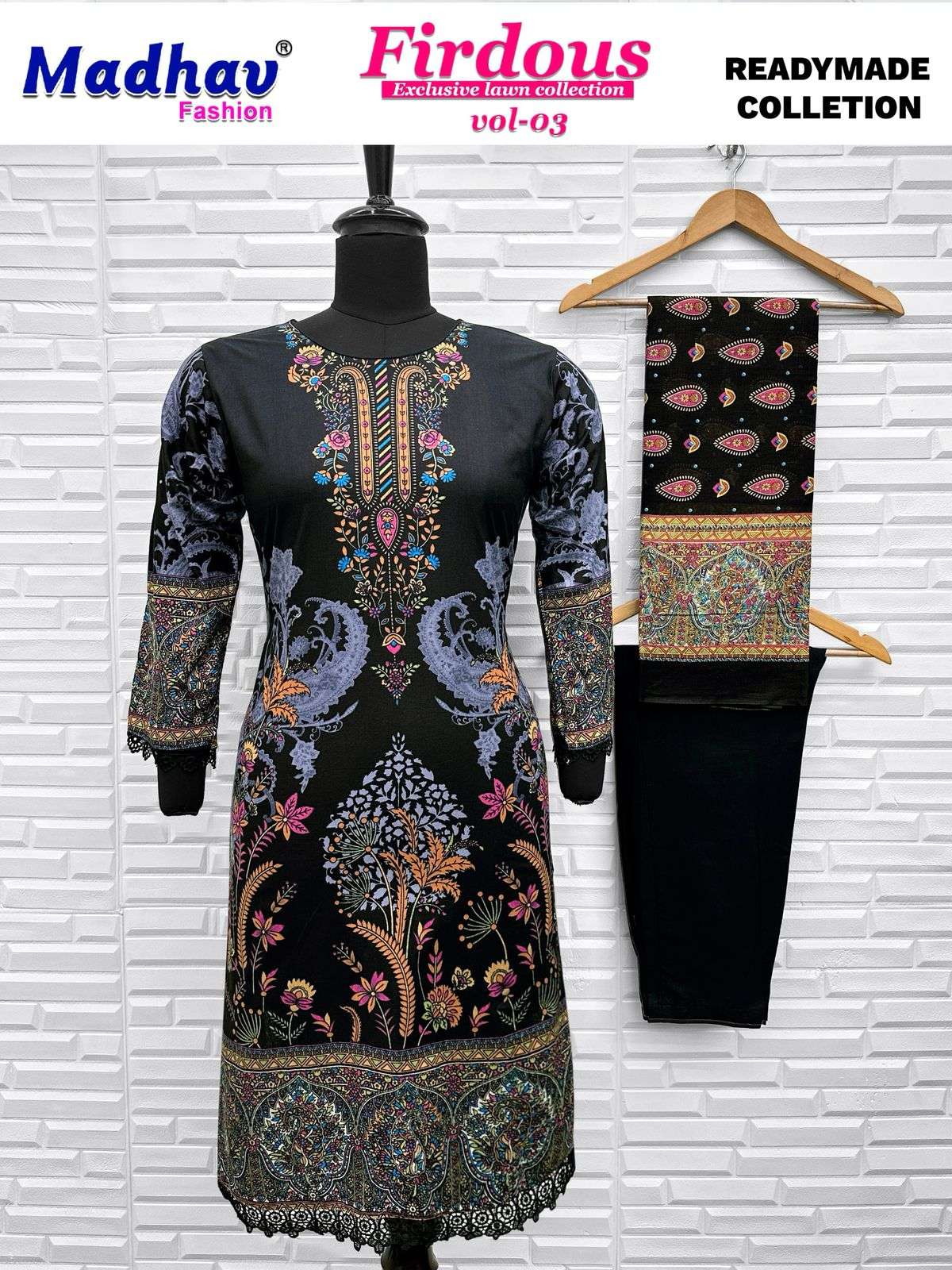 MADHAV FASHION FIRDOUS VOL 3 READY MADE COLLECTION 