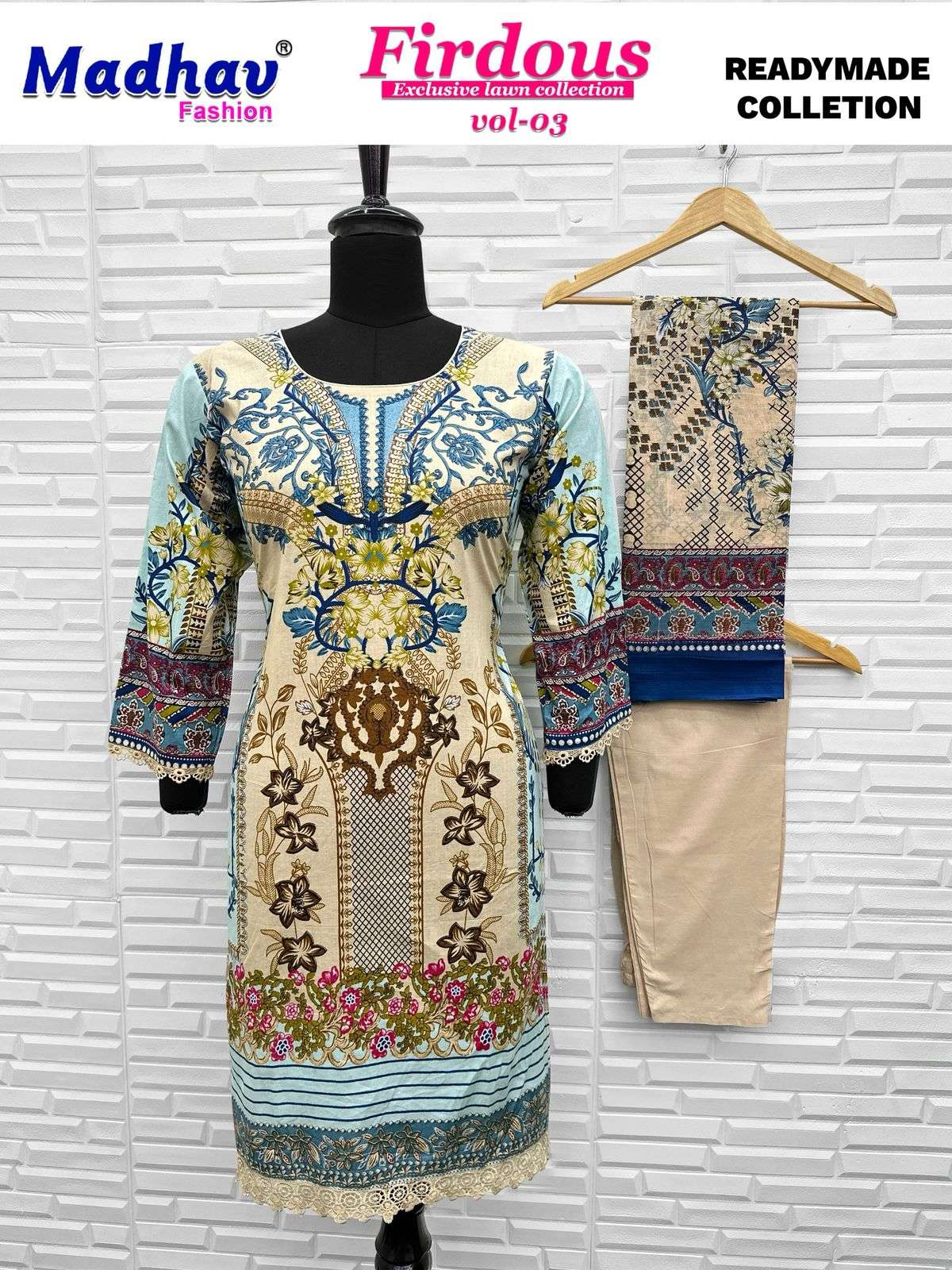 MADHAV FASHION FIRDOUS VOL 3 READY MADE COLLECTION 