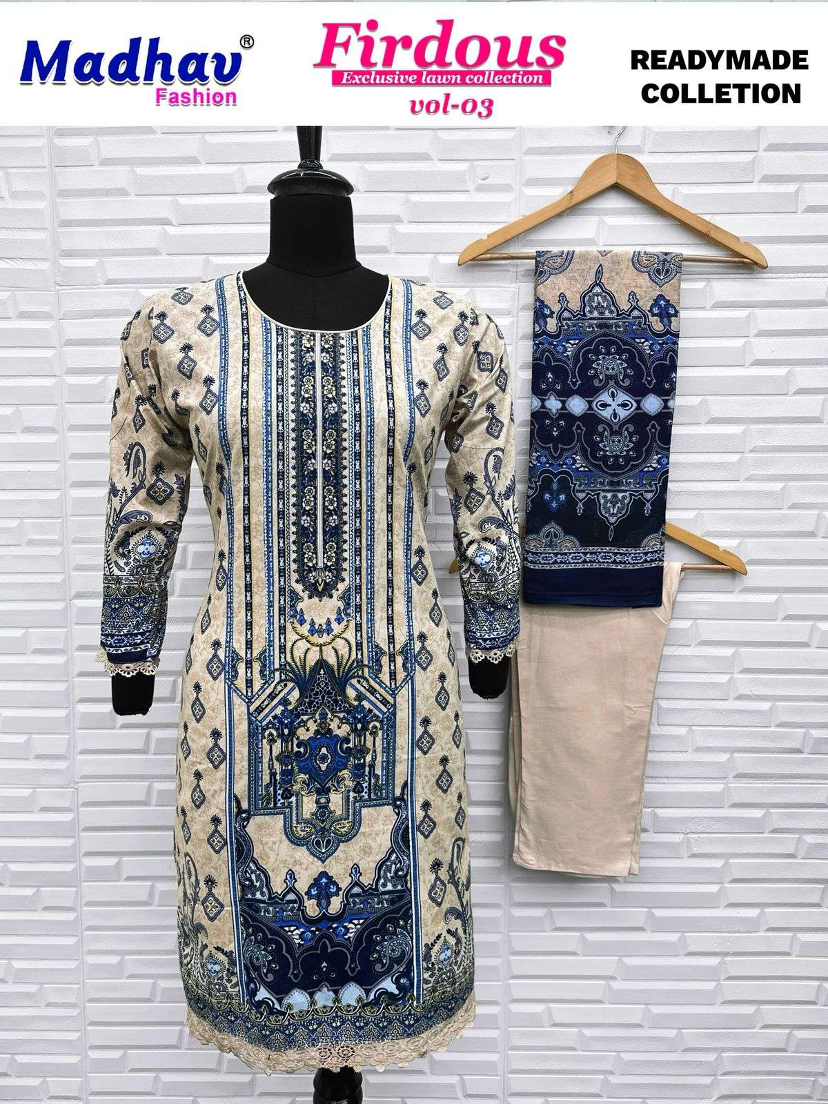MADHAV FASHION FIRDOUS VOL 3 READY MADE COLLECTION 