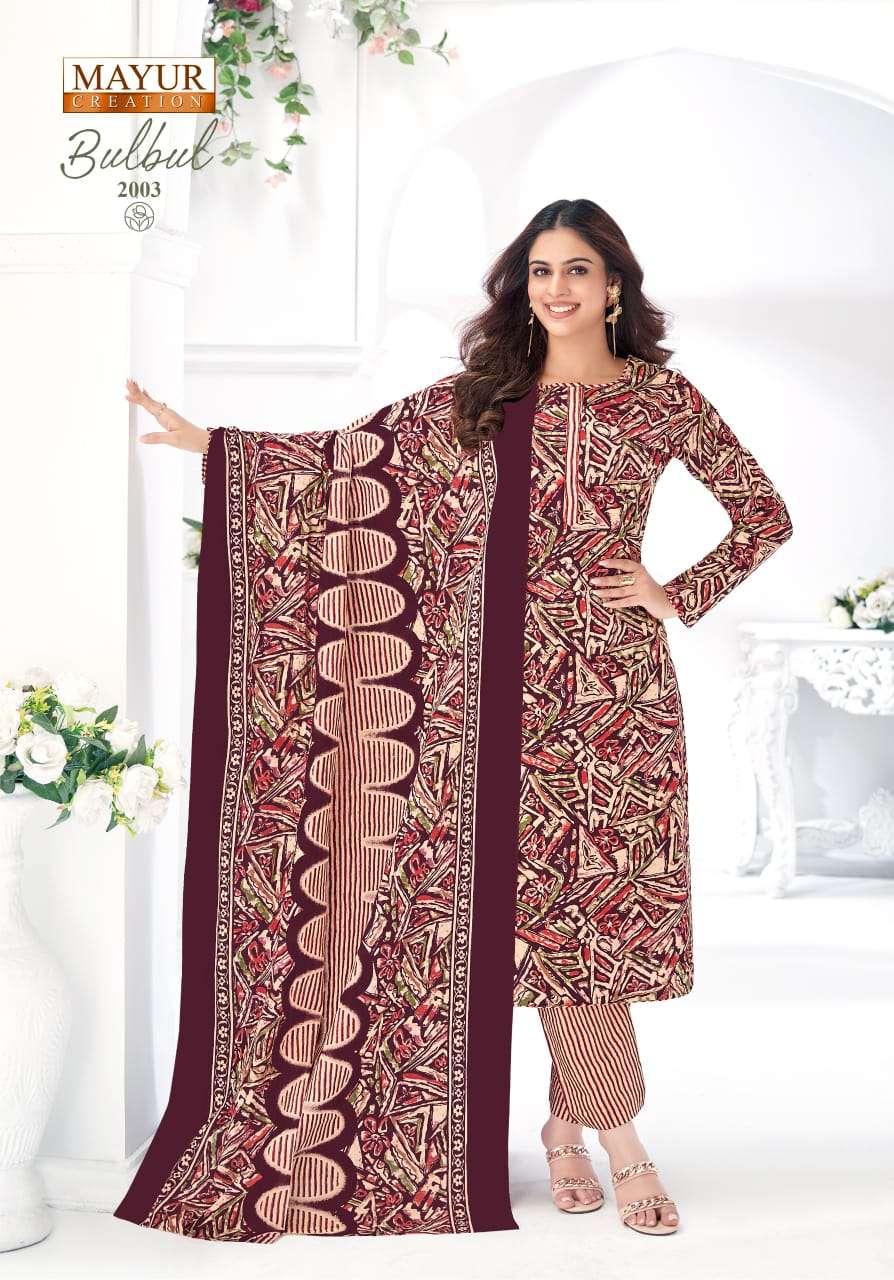 MAYUR CREATION  BULBUL VOL 2 STITCH COLLECTION 