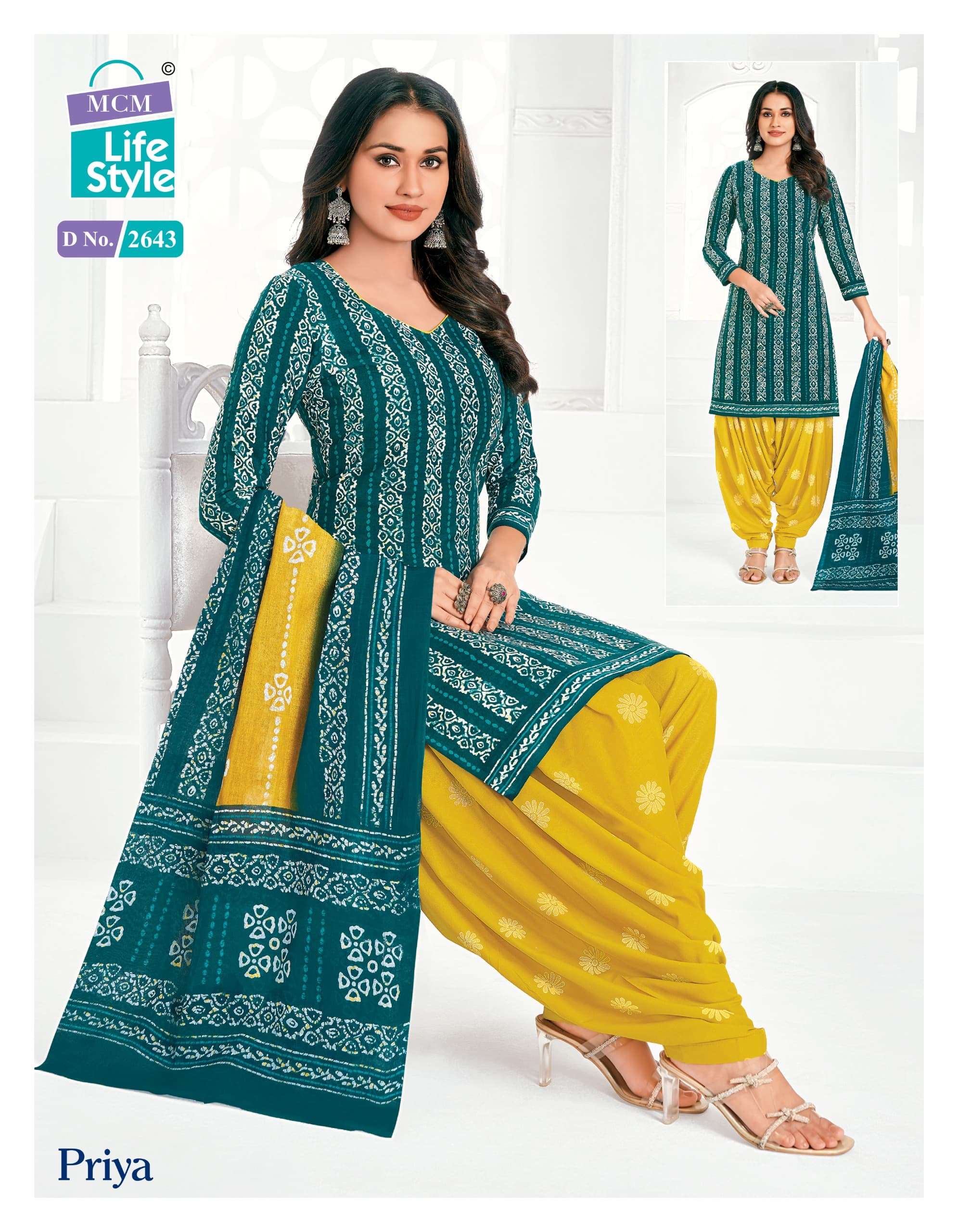 MCM LIFESTYLE PRIYA VOL 26 STITCHED COLLECTION 