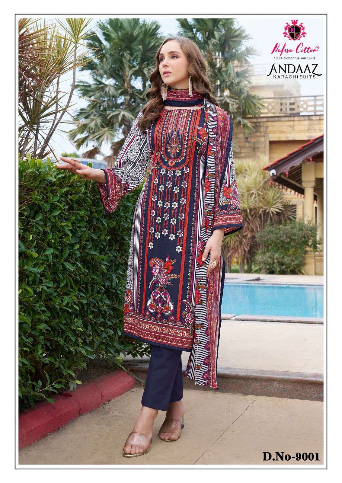 NAFISA COTTON ANDAAZ KARACHI SUITS VOL 9