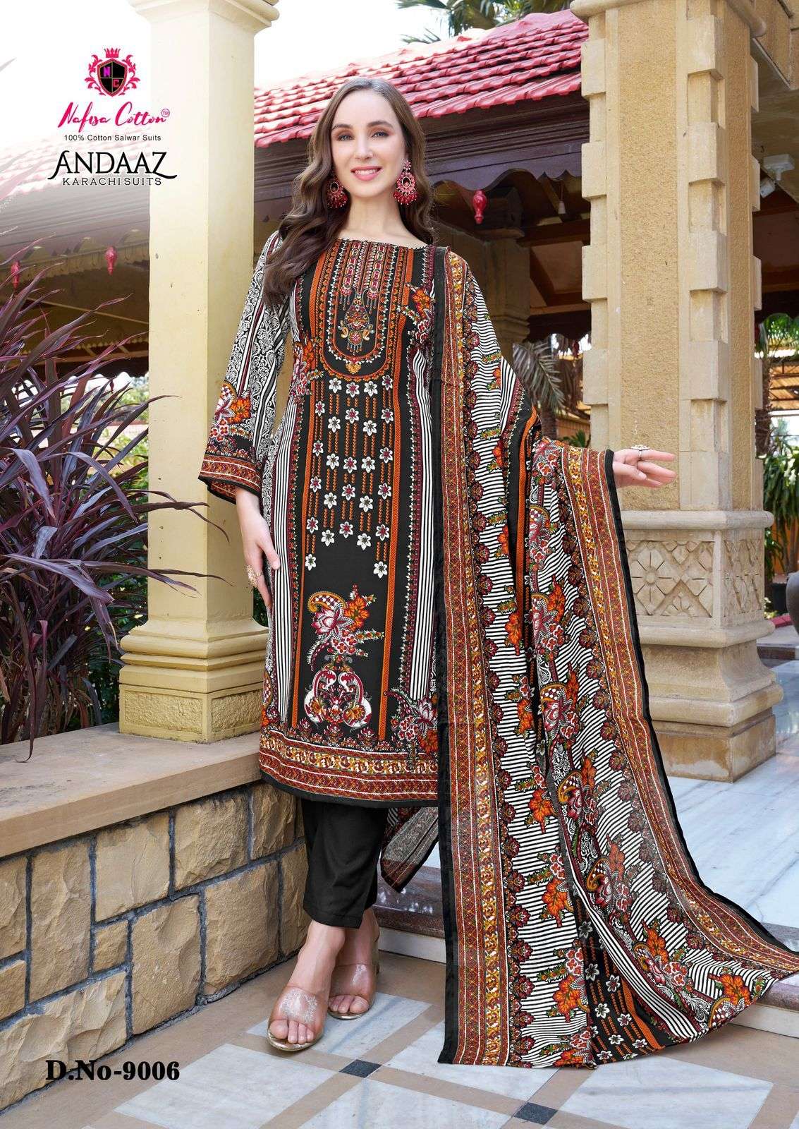 NAFISA COTTON ANDAAZ KARACHI SUITS VOL 9