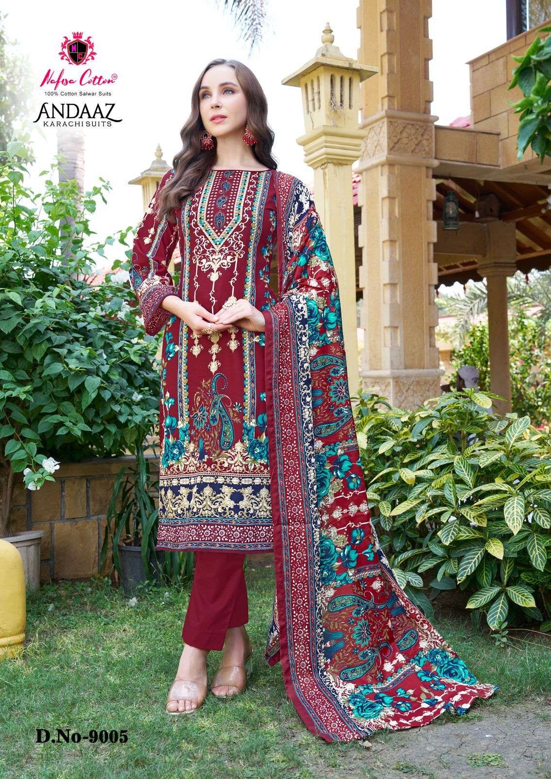 NAFISA COTTON ANDAAZ KARACHI SUITS VOL 9