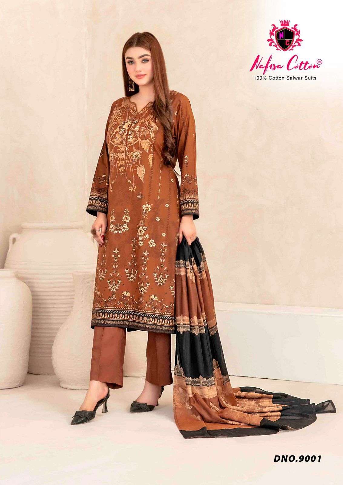 NAFISA COTTON MAHERA KARACHI SUITS VOL 9