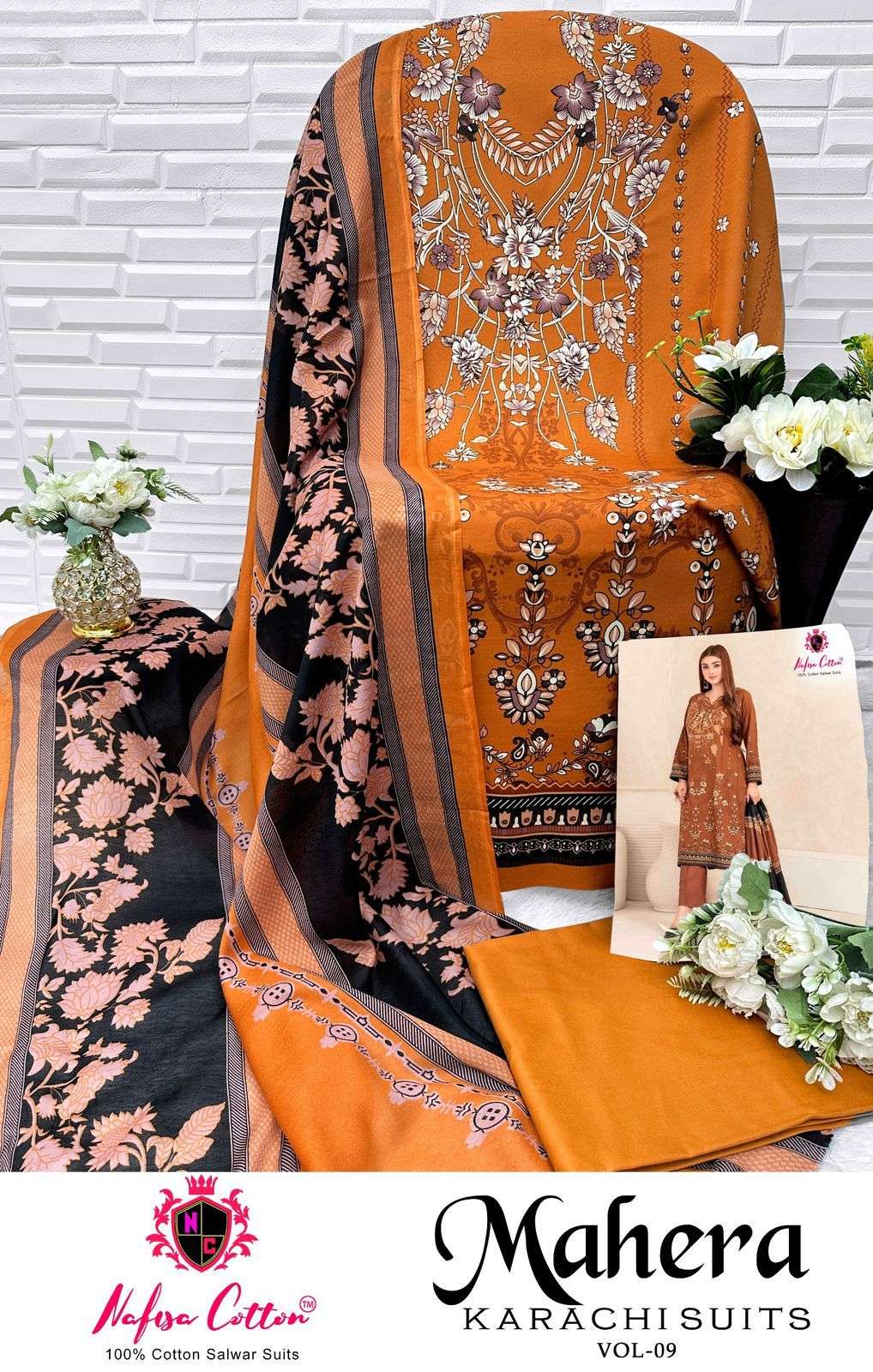 NAFISA COTTON MAHERA KARACHI SUITS VOL 9