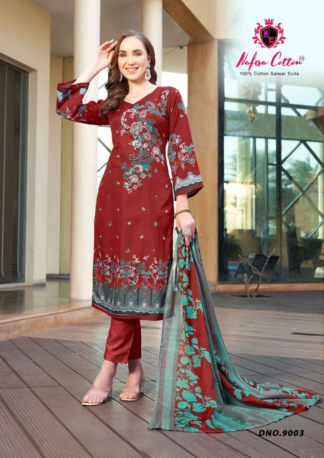 NAFISA COTTON MAHERA KARACHI SUITS VOL 9