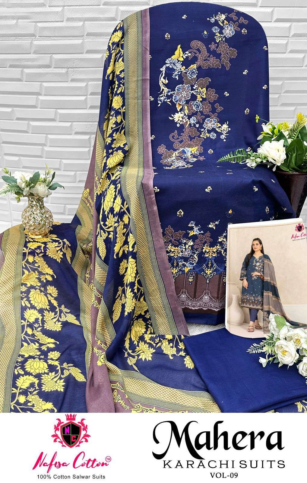 NAFISA COTTON MAHERA KARACHI SUITS VOL 9