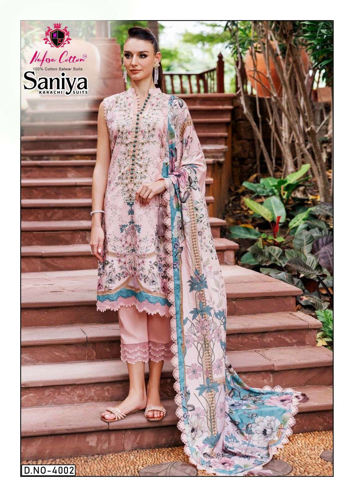 NAFISA COTTON SANIYA KARACHI SUITS VOL 4 