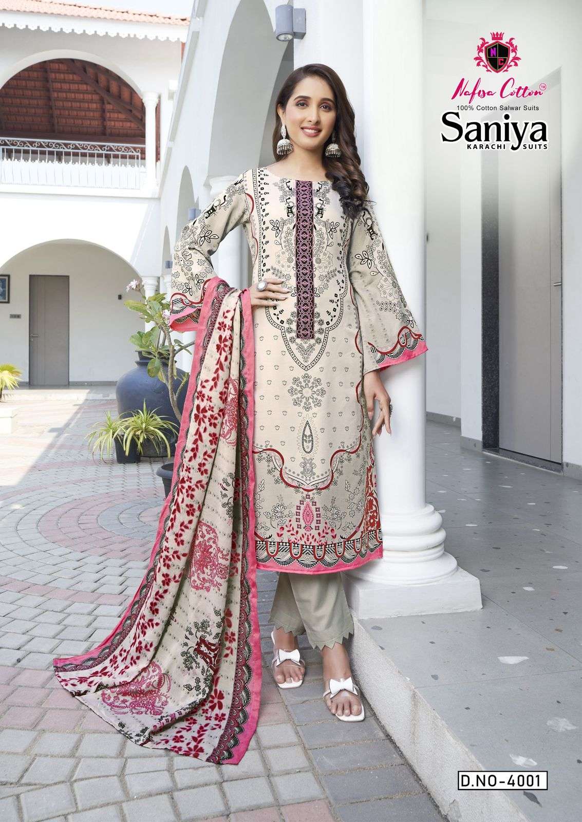 NAFISA COTTON SANIYA KARACHI SUITS VOL 4 
