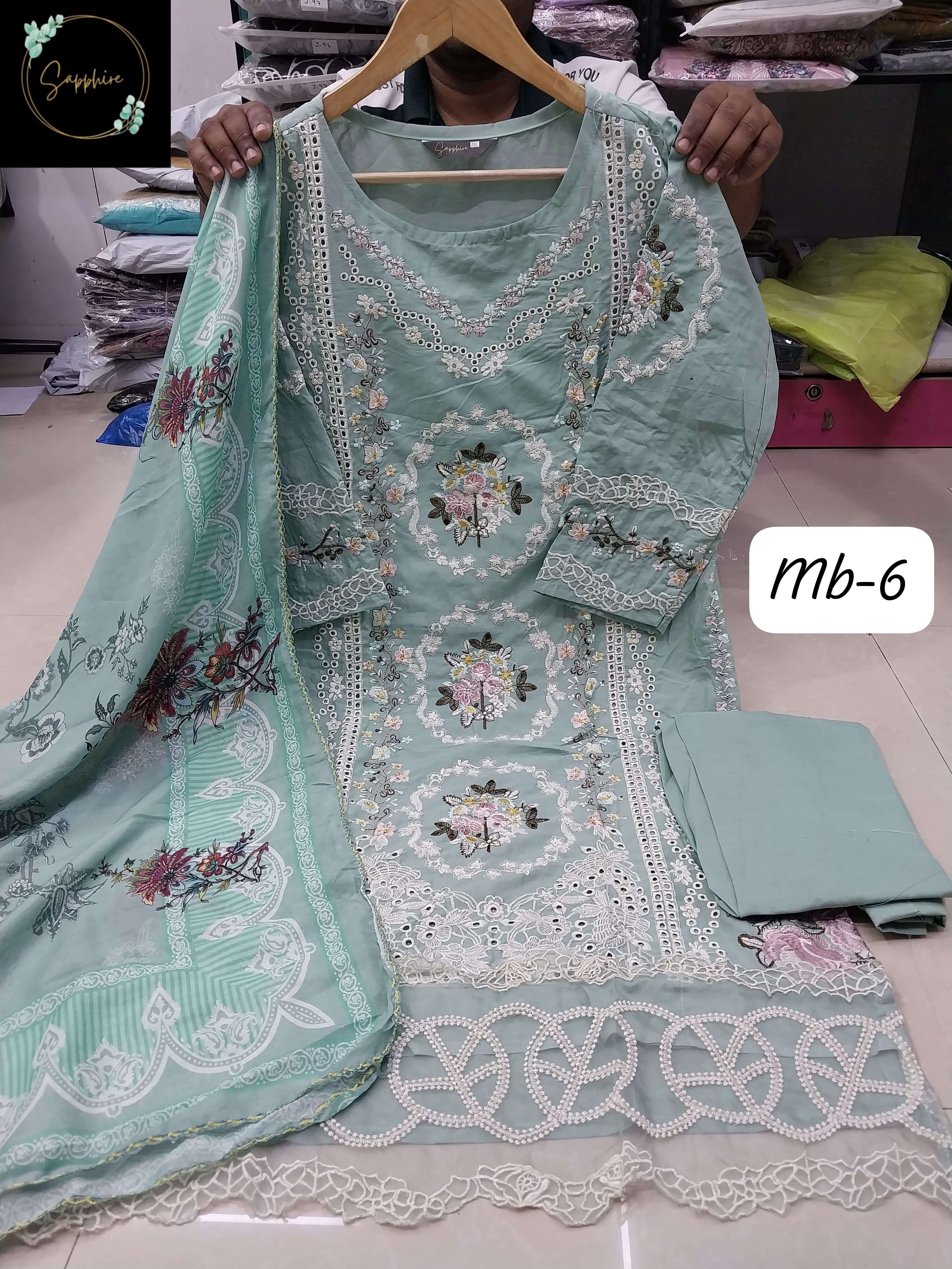 SAPPHIRE EMBROIDERED MARIA B VOL 6