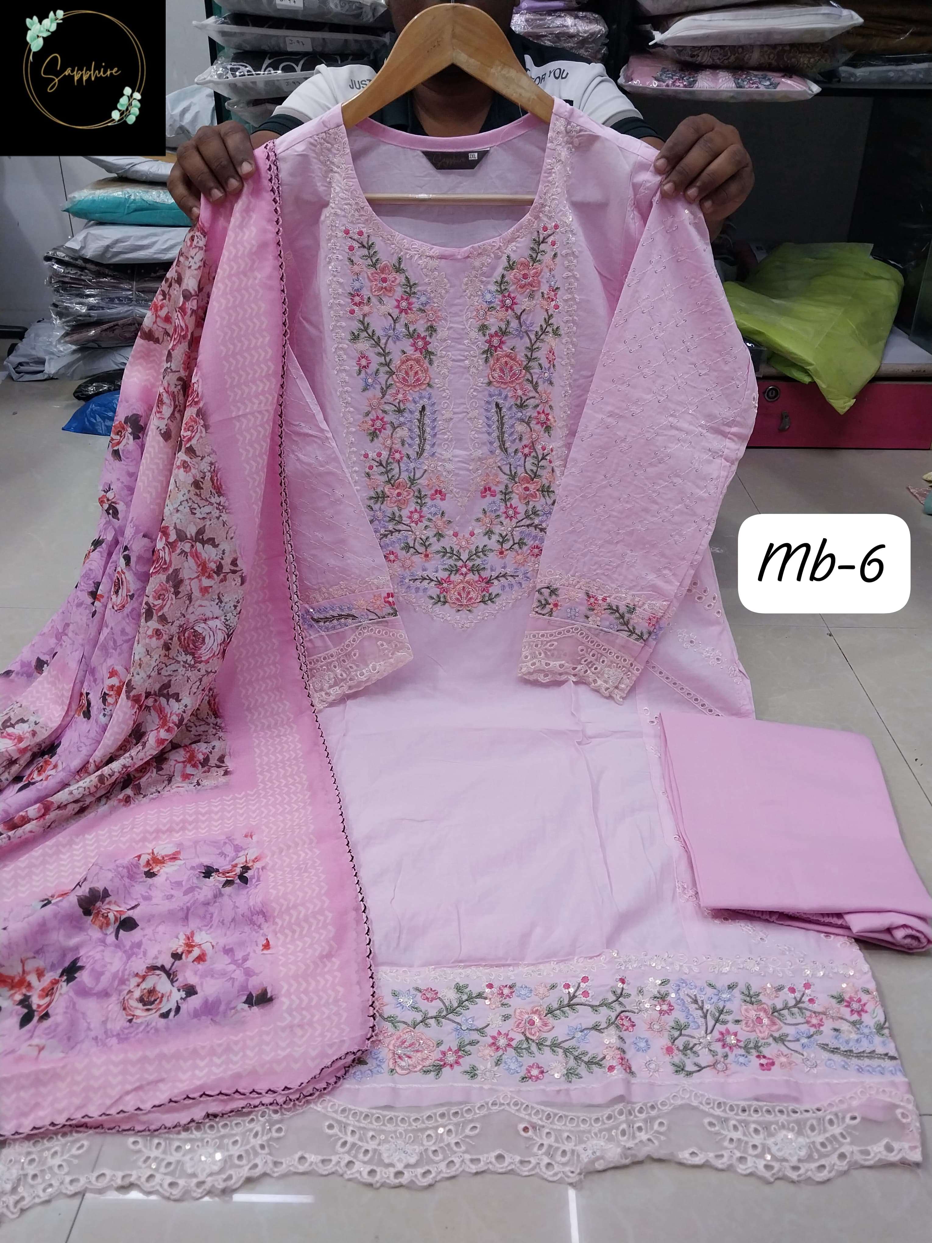 SAPPHIRE EMBROIDERED MARIA B VOL 6