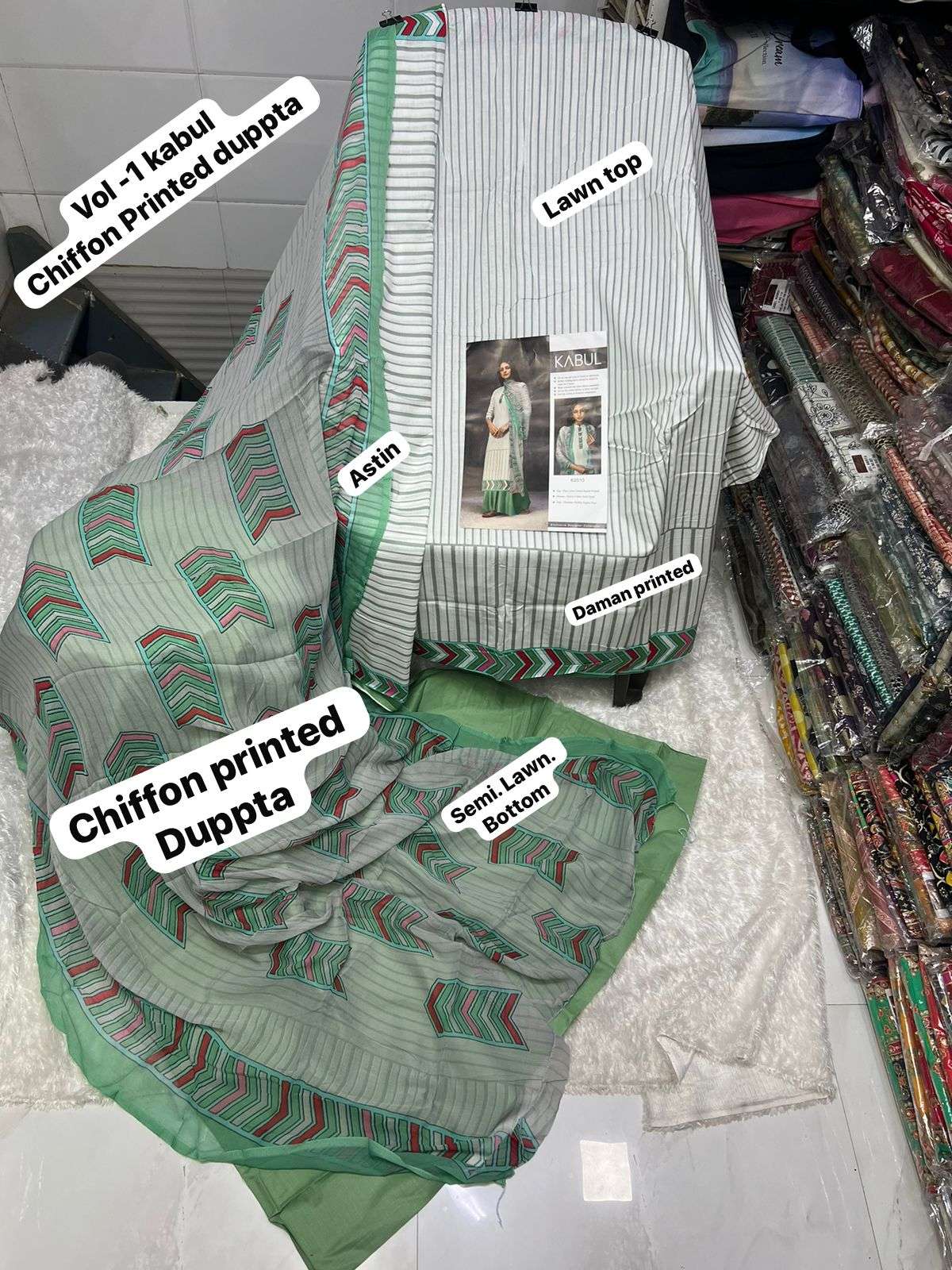 SF KABUL VOL 1 CHIFFON DUPATTA COLLECTION