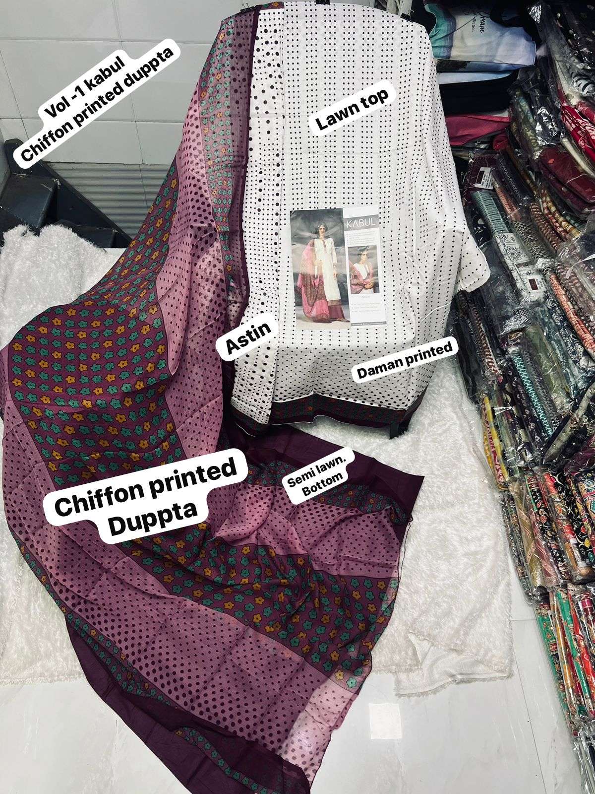 SF KABUL VOL 1 CHIFFON DUPATTA COLLECTION