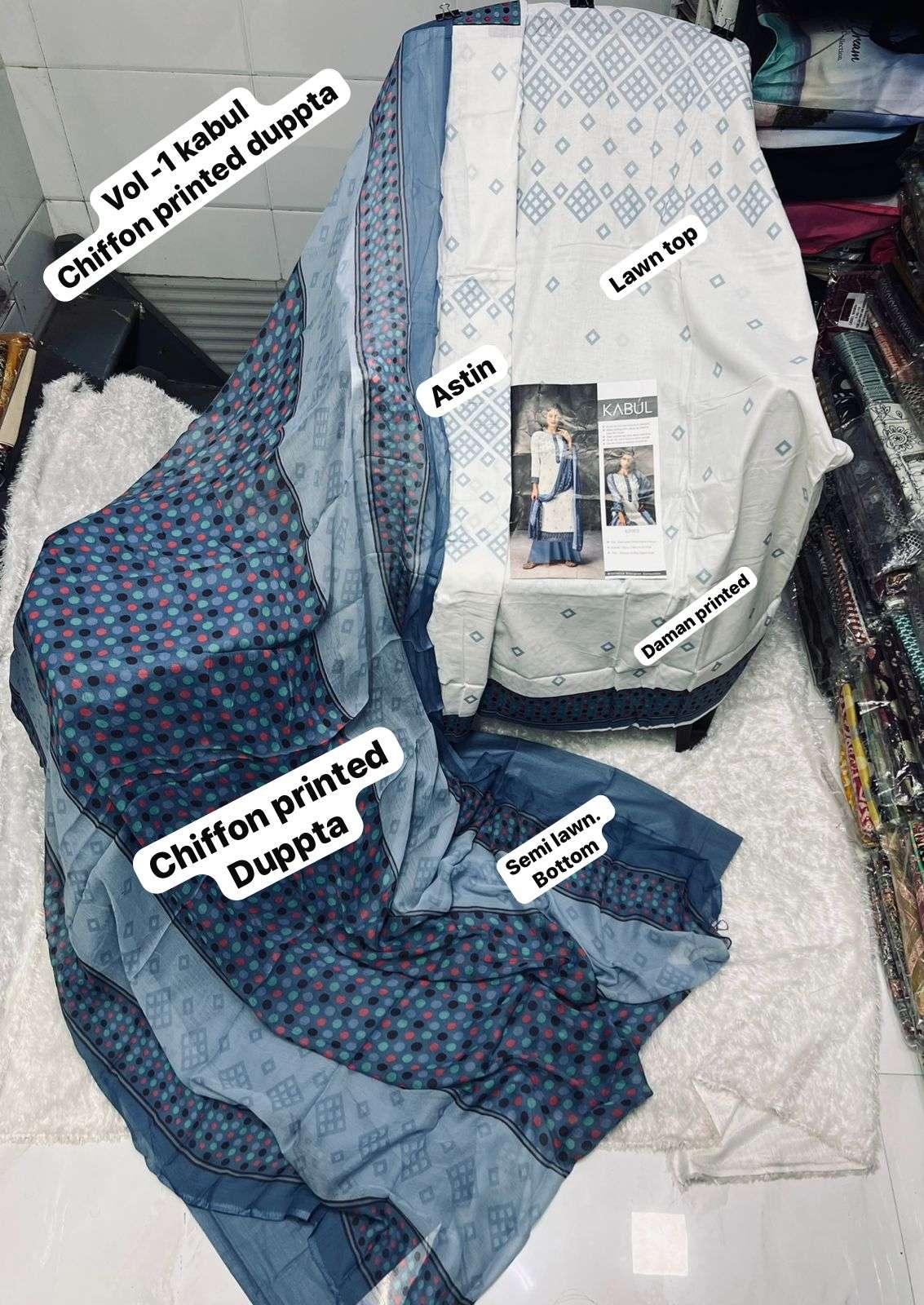 SF KABUL VOL 1 CHIFFON DUPATTA COLLECTION