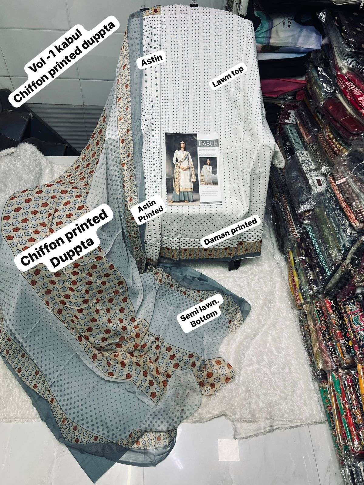 SF KABUL VOL 1 CHIFFON DUPATTA COLLECTION