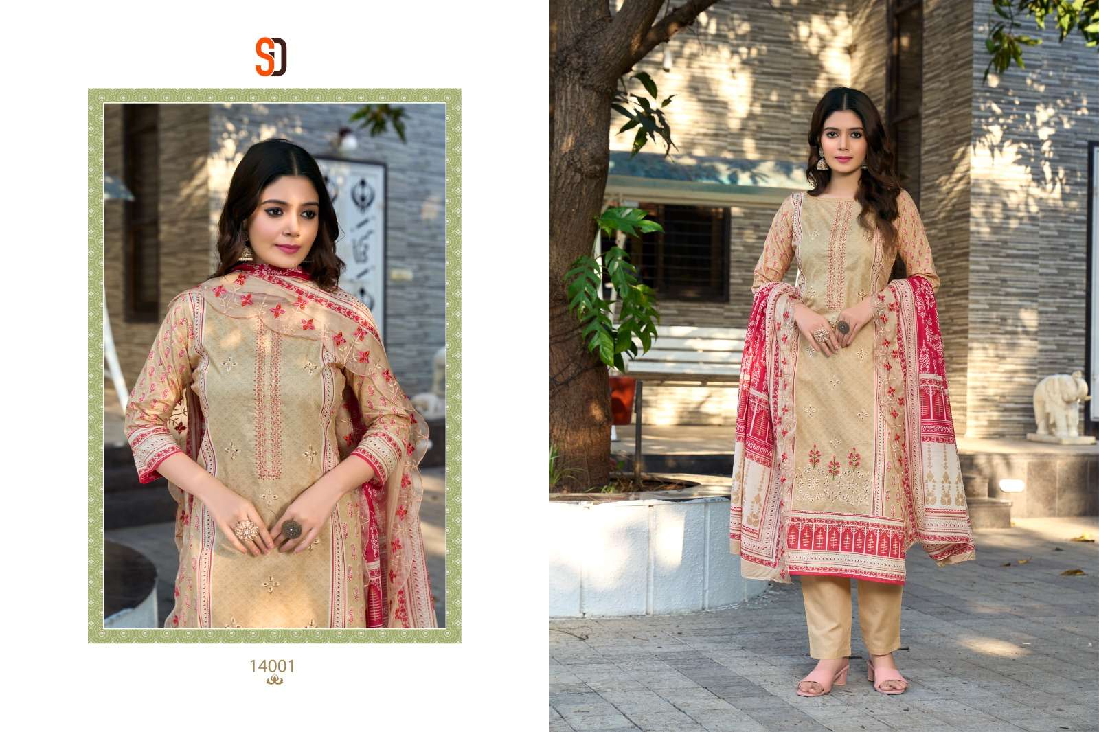 SHARADDHA DESIGNER BIN SAEED LAWN COLLECTION VOL 14 