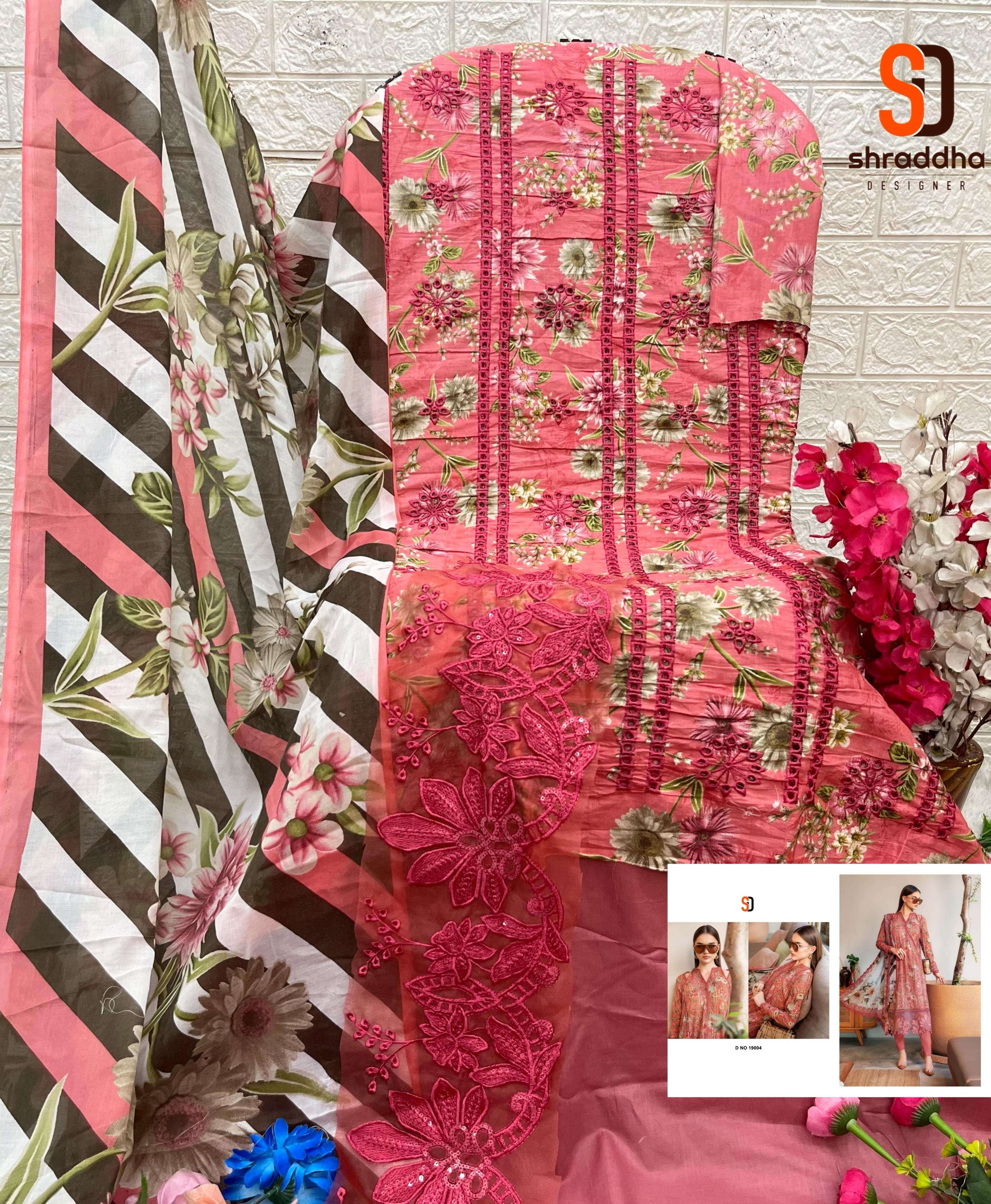 SHARADDHA DESIGNER MARIA B CHIKANKARI COTTON COLLECTION VOL 19