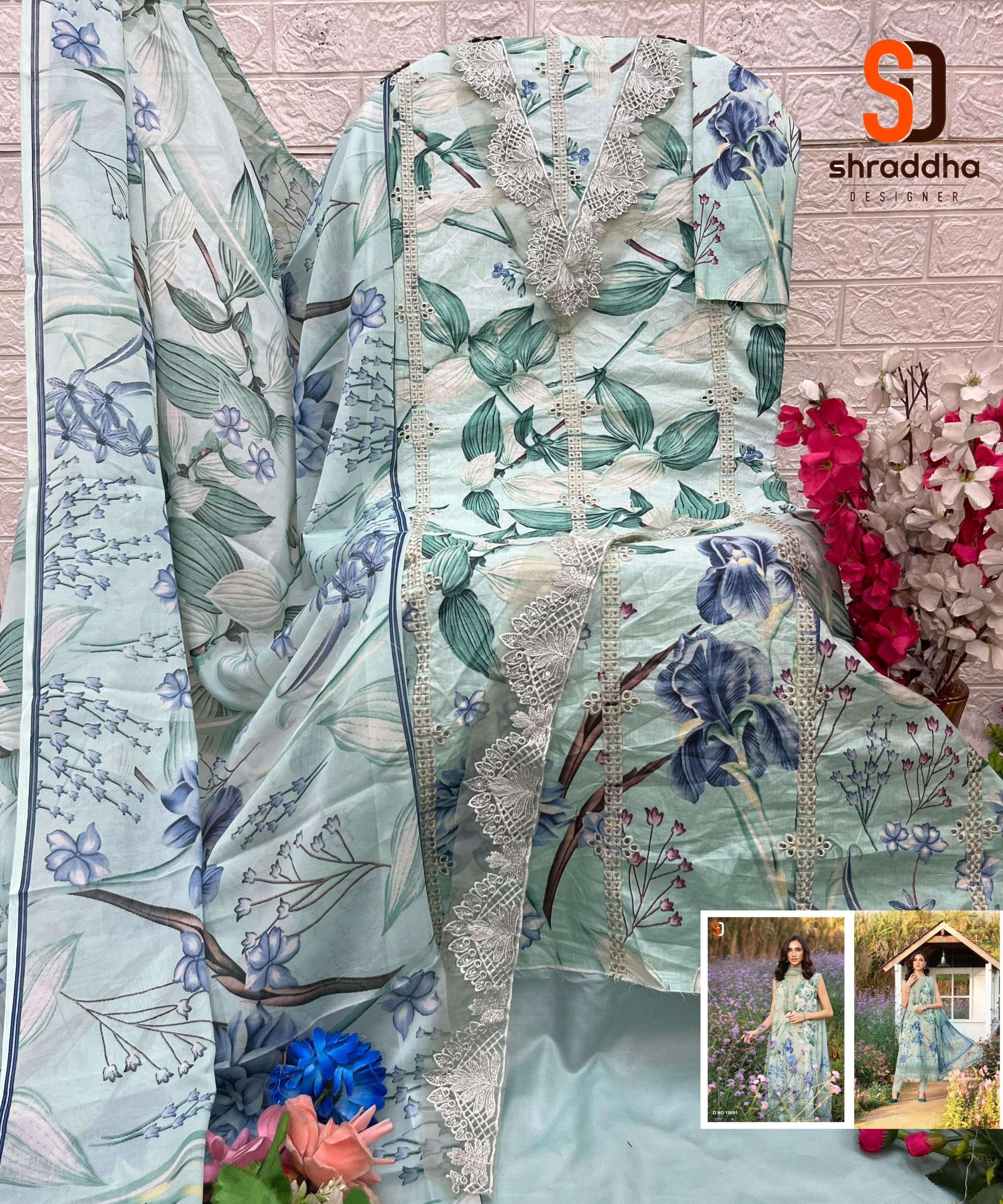 SHARADDHA DESIGNER MARIA B CHIKANKARI COTTON COLLECTION VOL 19