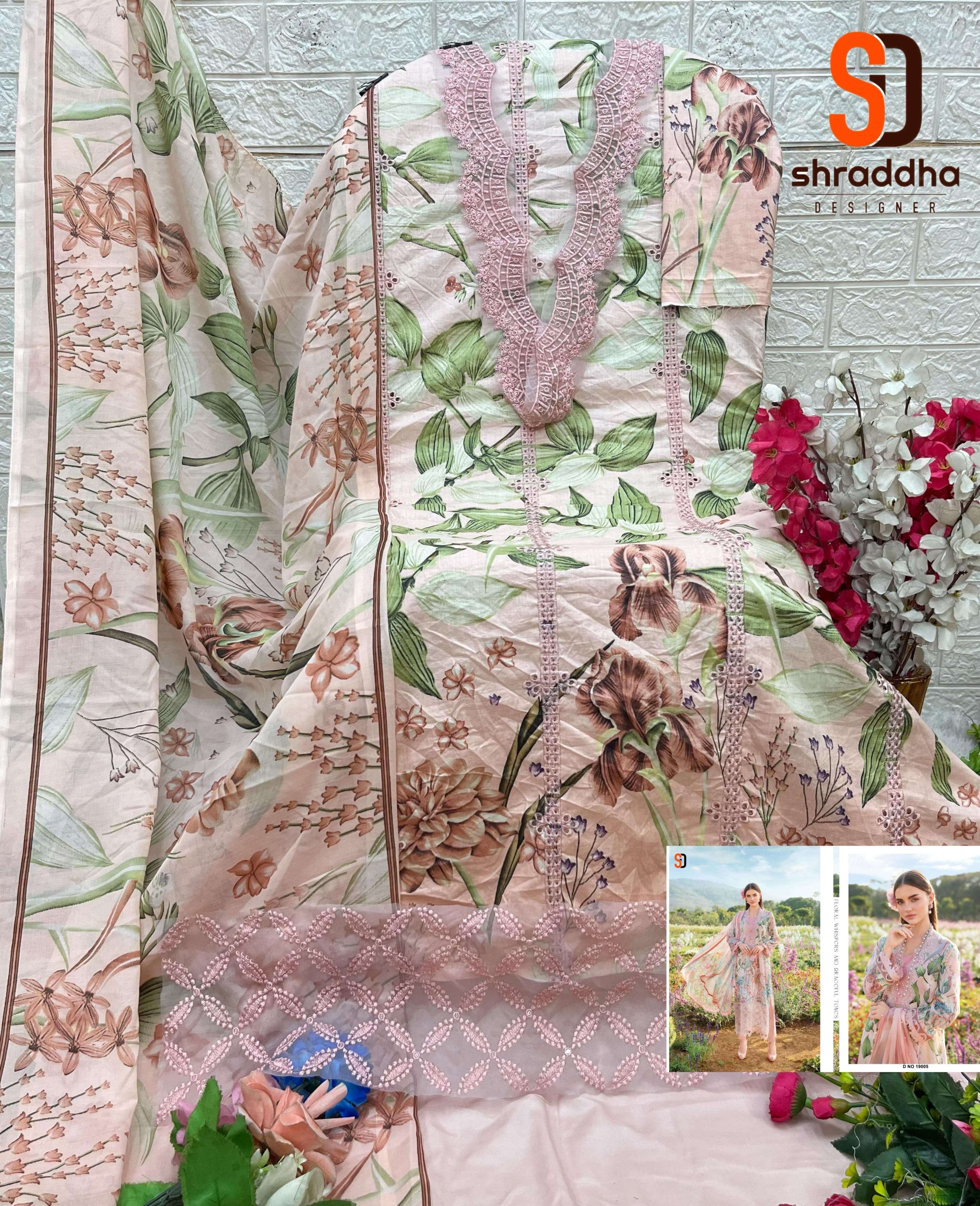 SHARADDHA DESIGNER MARIA B CHIKANKARI COTTON COLLECTION VOL 19