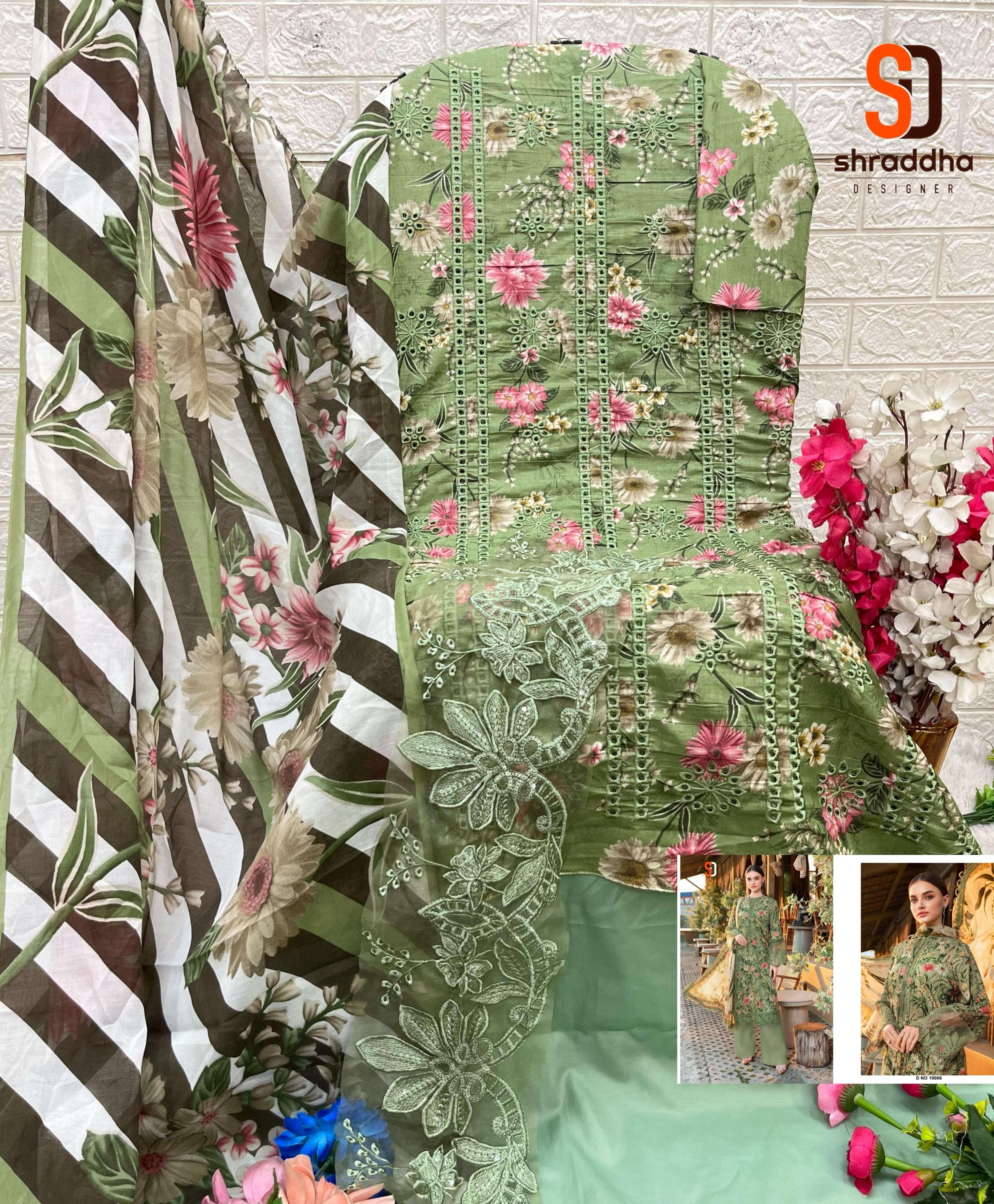 SHARADDHA DESIGNER MARIA B CHIKANKARI COTTON COLLECTION VOL 19