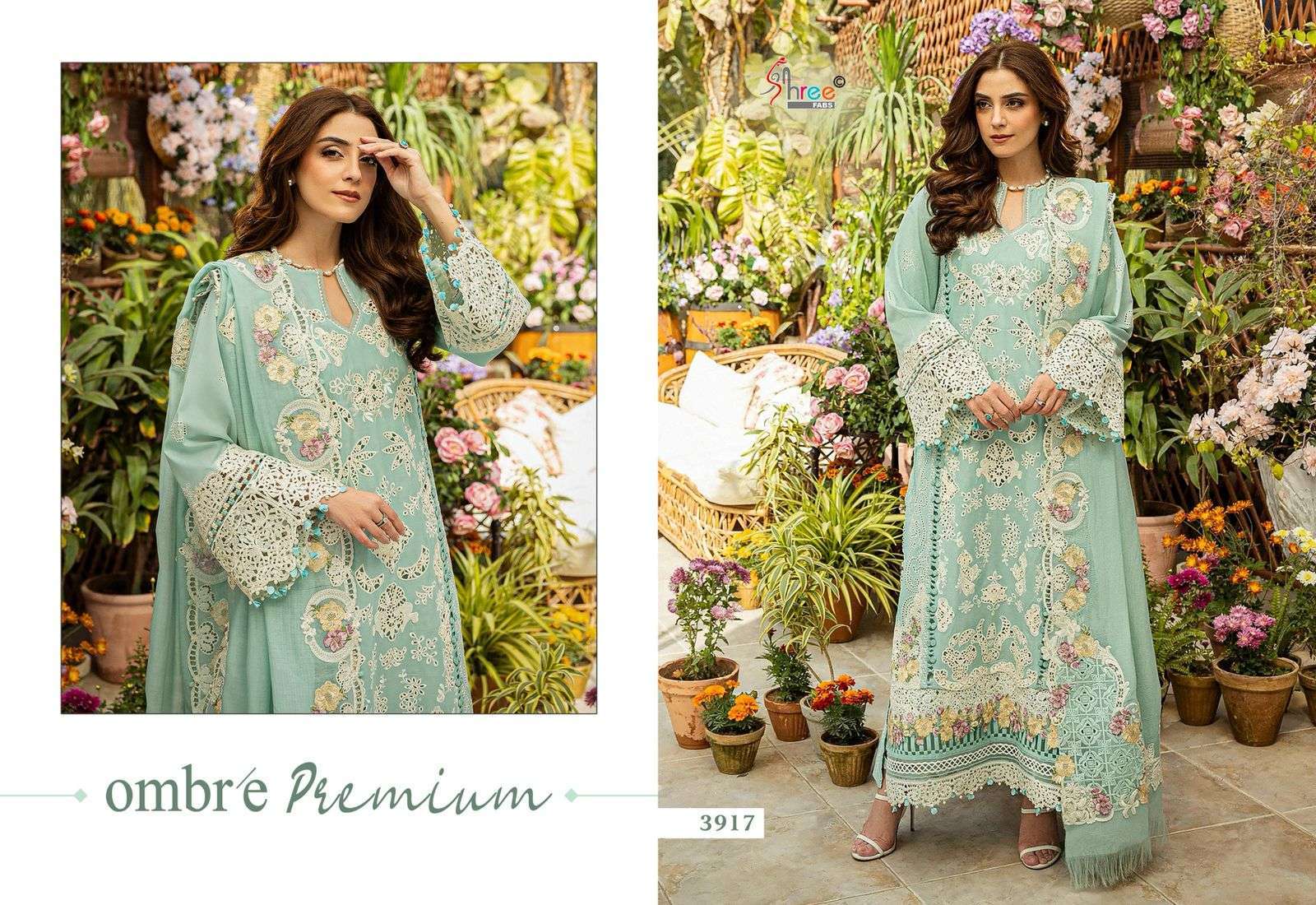 SHREE FABS OMBRE PREMIUM HEAVY EMBRODERD DUPPTA COLLECTION