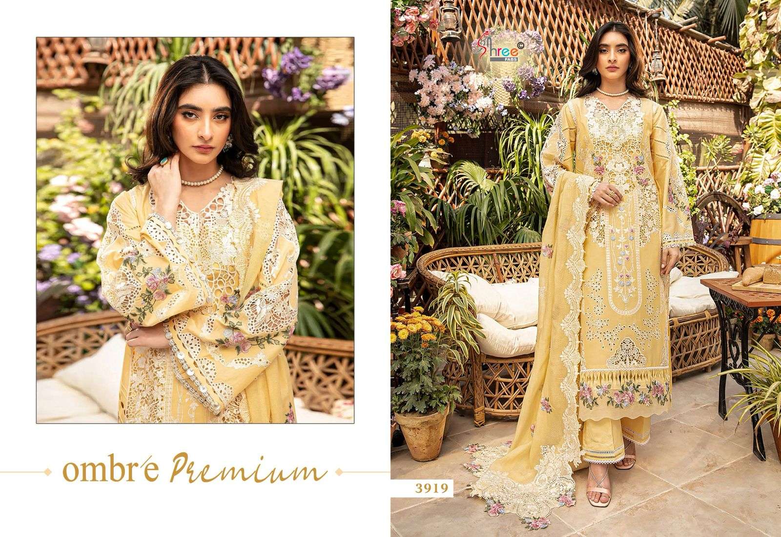 SHREE FABS OMBRE PREMIUM HEAVY EMBRODERD DUPPTA COLLECTION