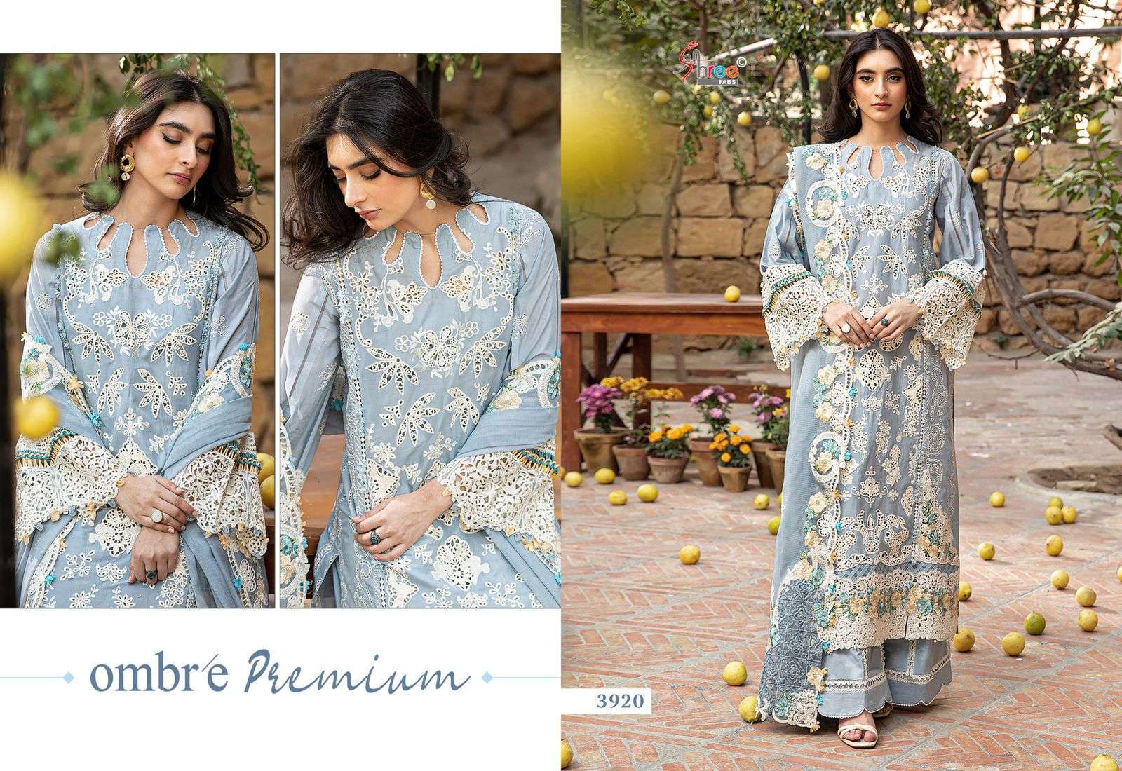 SHREE FABS OMBRE PREMIUM HEAVY EMBRODERD DUPPTA COLLECTION