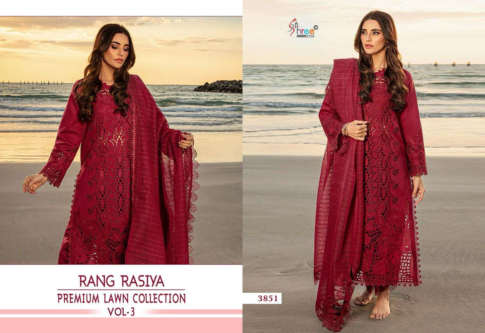 SHREE FABS RANG RASIYA PREMIUM LAWN 25 VOL 3