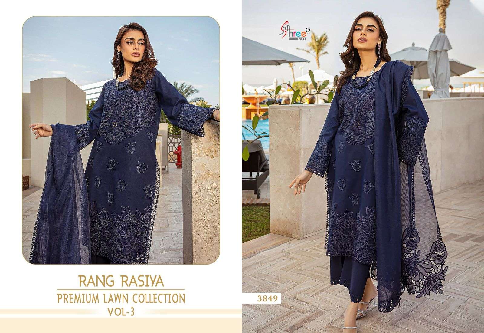 SHREE FABS RANG RASIYA PREMIUM LAWN 25 VOL 3