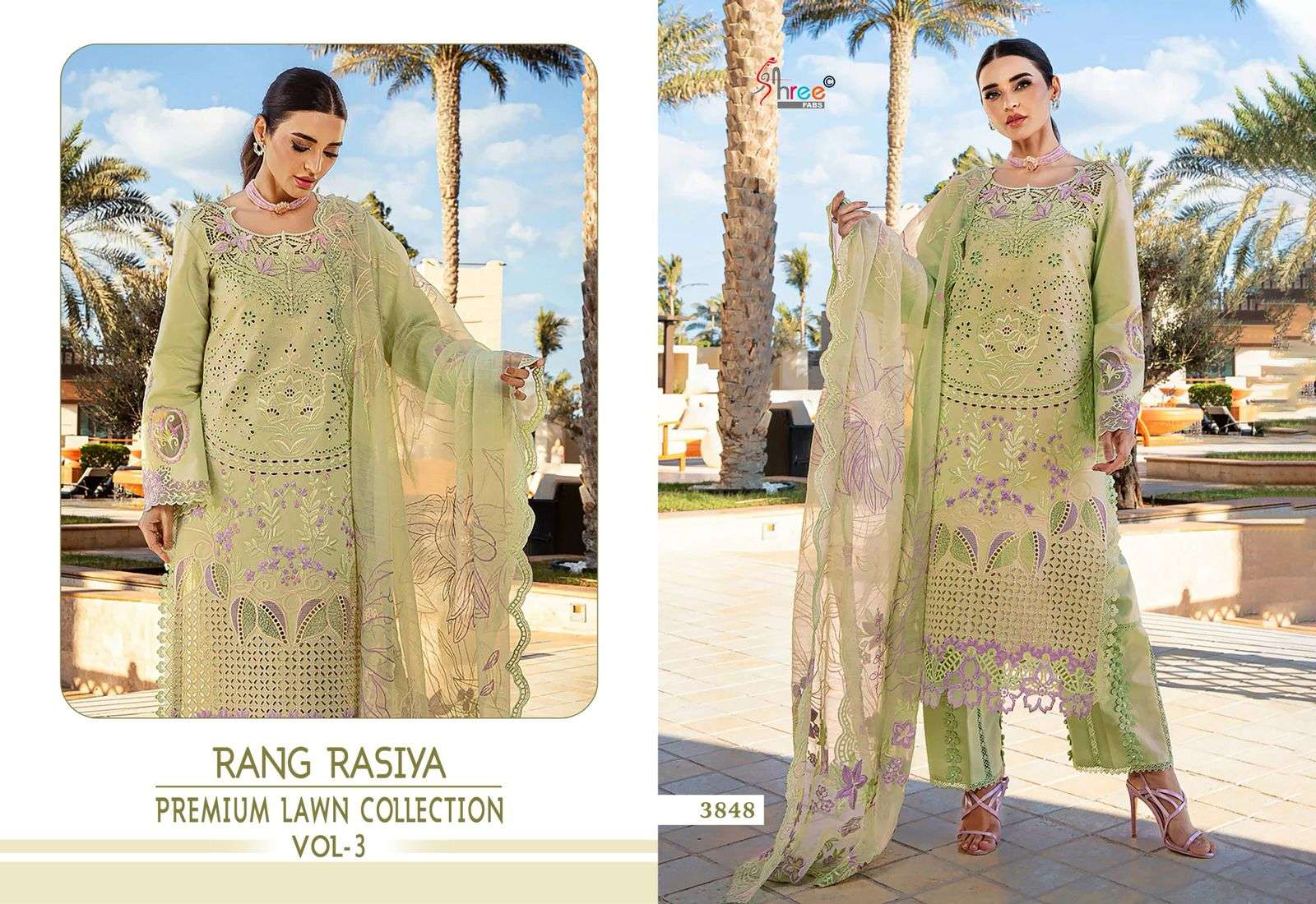 SHREE FABS RANG RASIYA PREMIUM LAWN 25 VOL 3