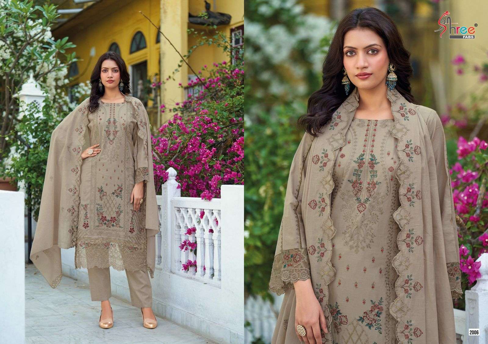 SHREE FABS TASRIF PREMIUM EMBROIDERED LAWN DUPATTA COLLECTION