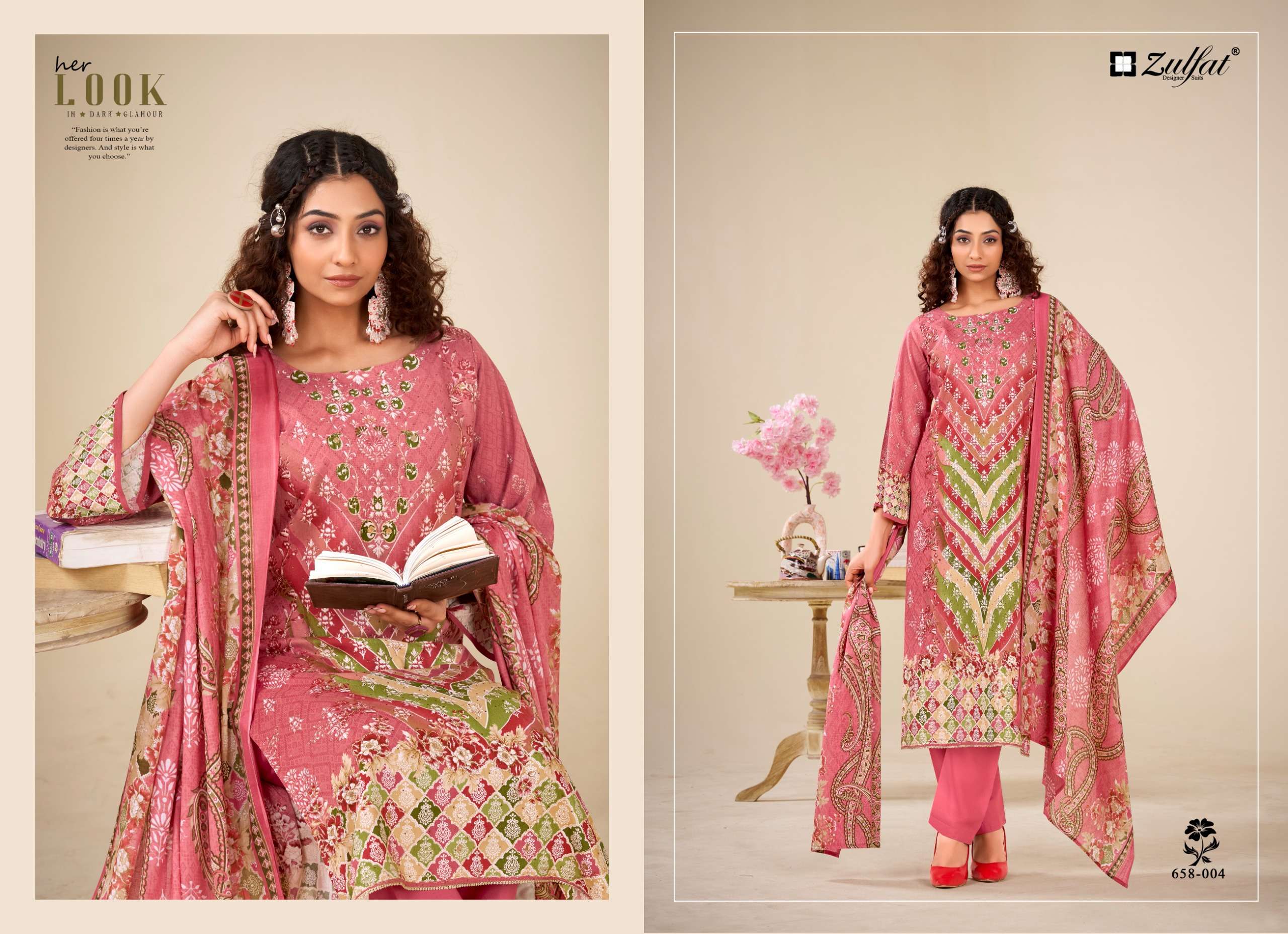 ZULFAT DESIGNER SUITS AAYAT VOL 16