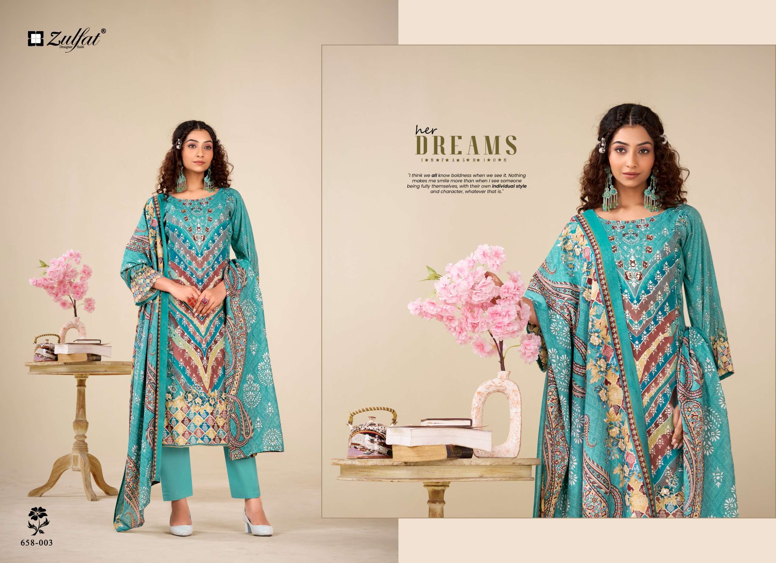 ZULFAT DESIGNER SUITS AAYAT VOL 16