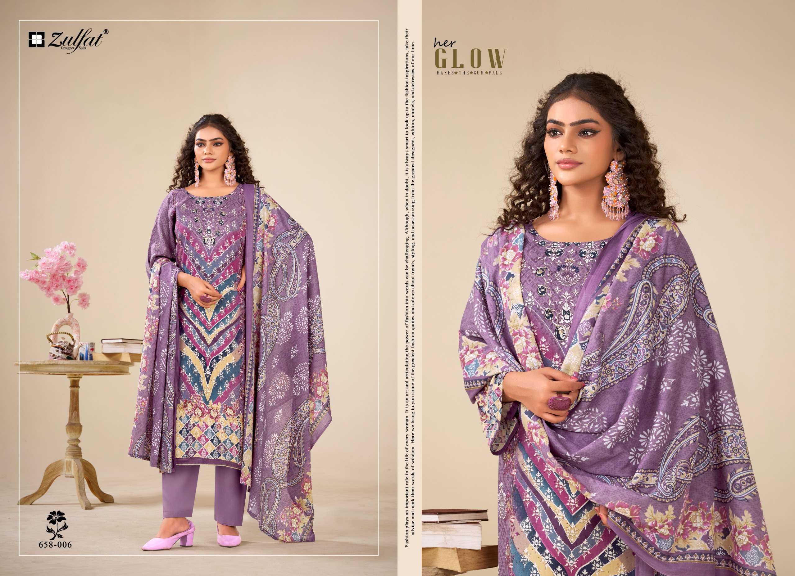 ZULFAT DESIGNER SUITS AAYAT VOL 16