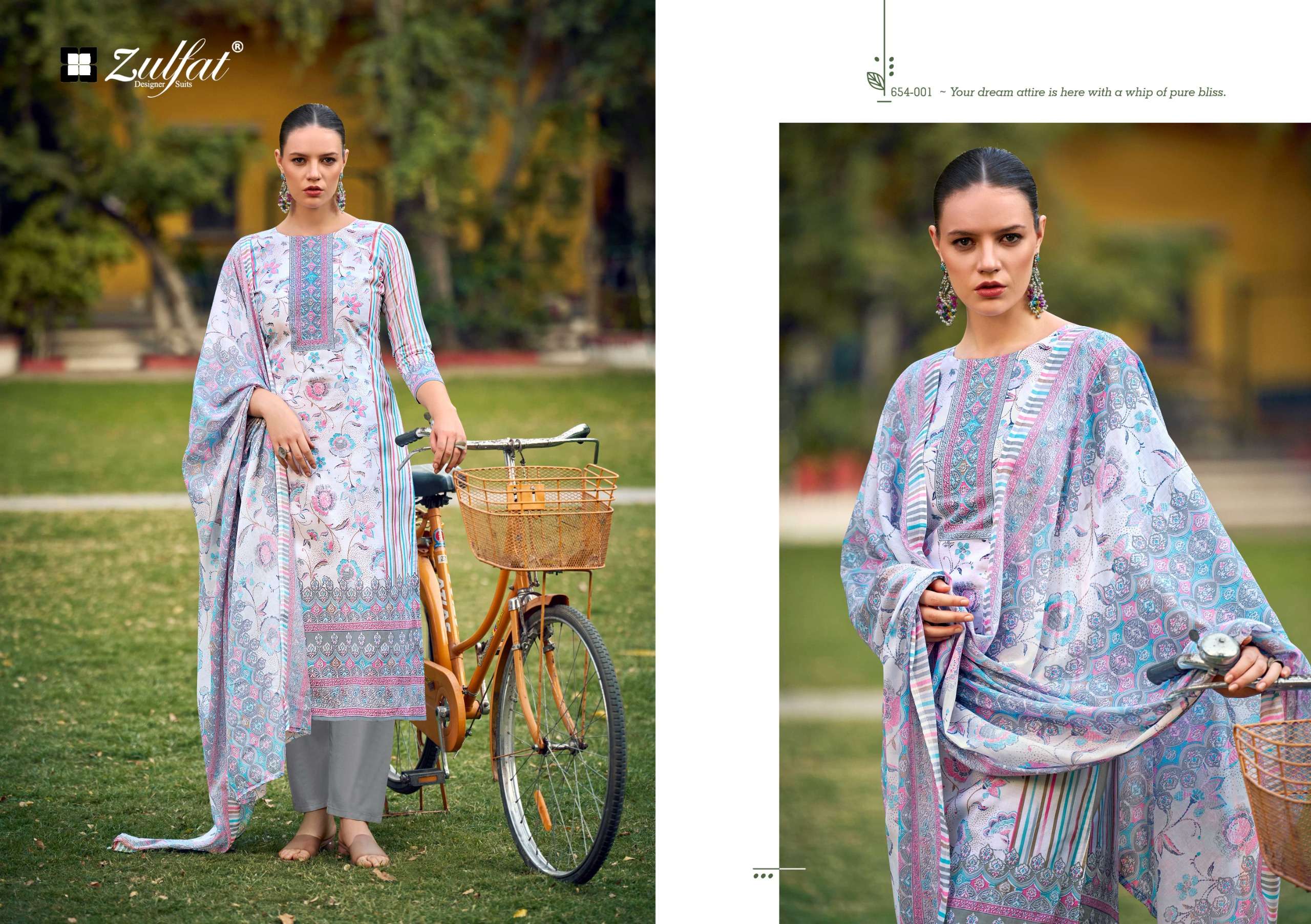 ZULFAT DESIGNER SUITS FARHANA VOL 10