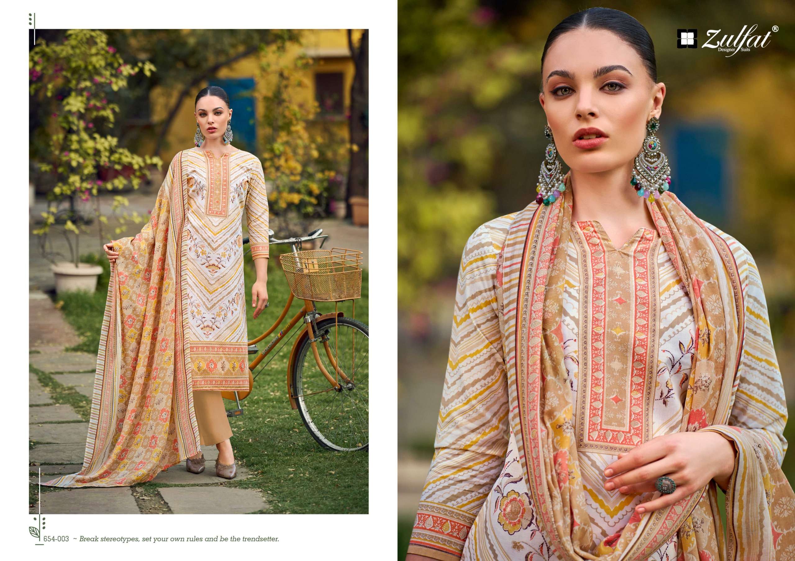 ZULFAT DESIGNER SUITS FARHANA VOL 10