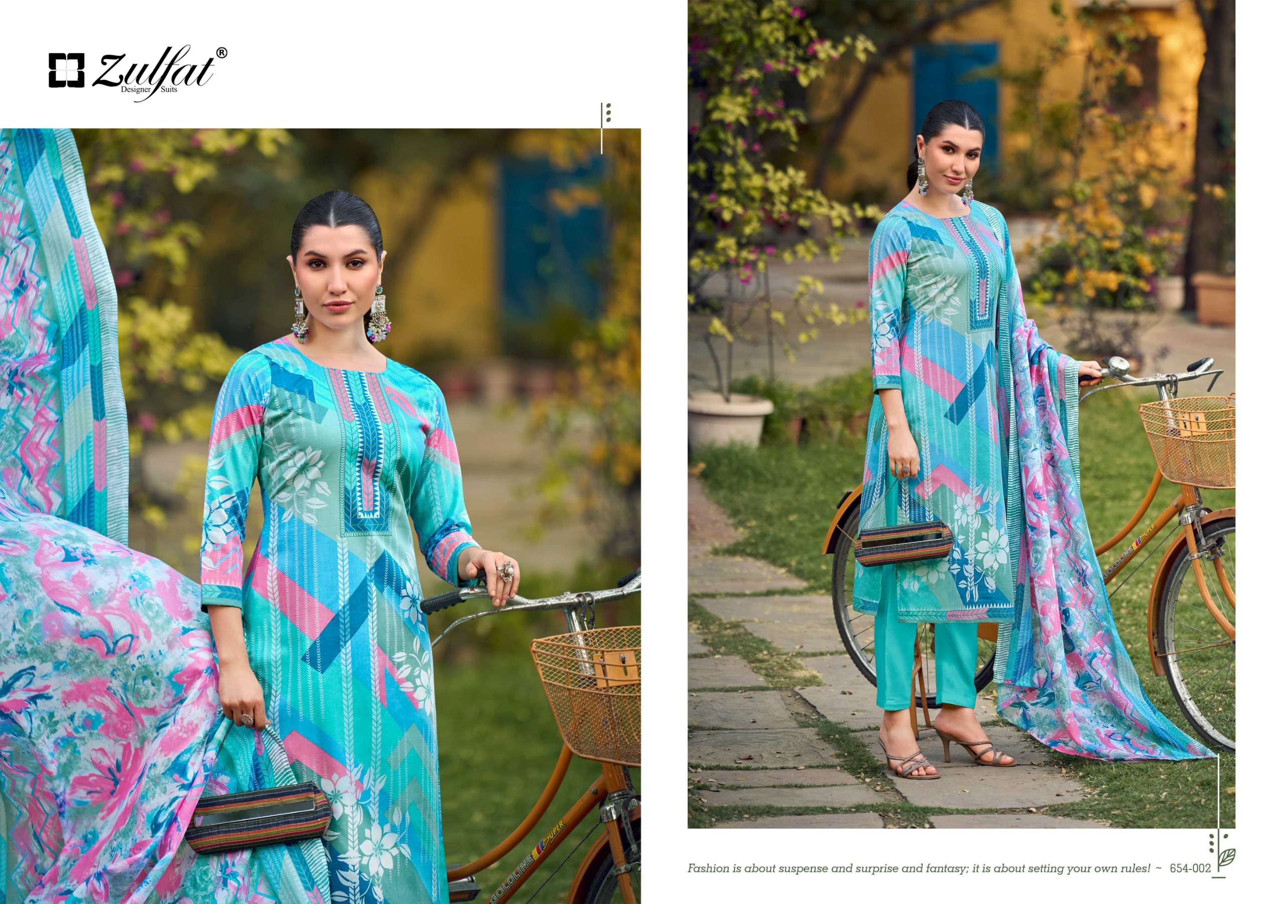 ZULFAT DESIGNER SUITS FARHANA VOL 10