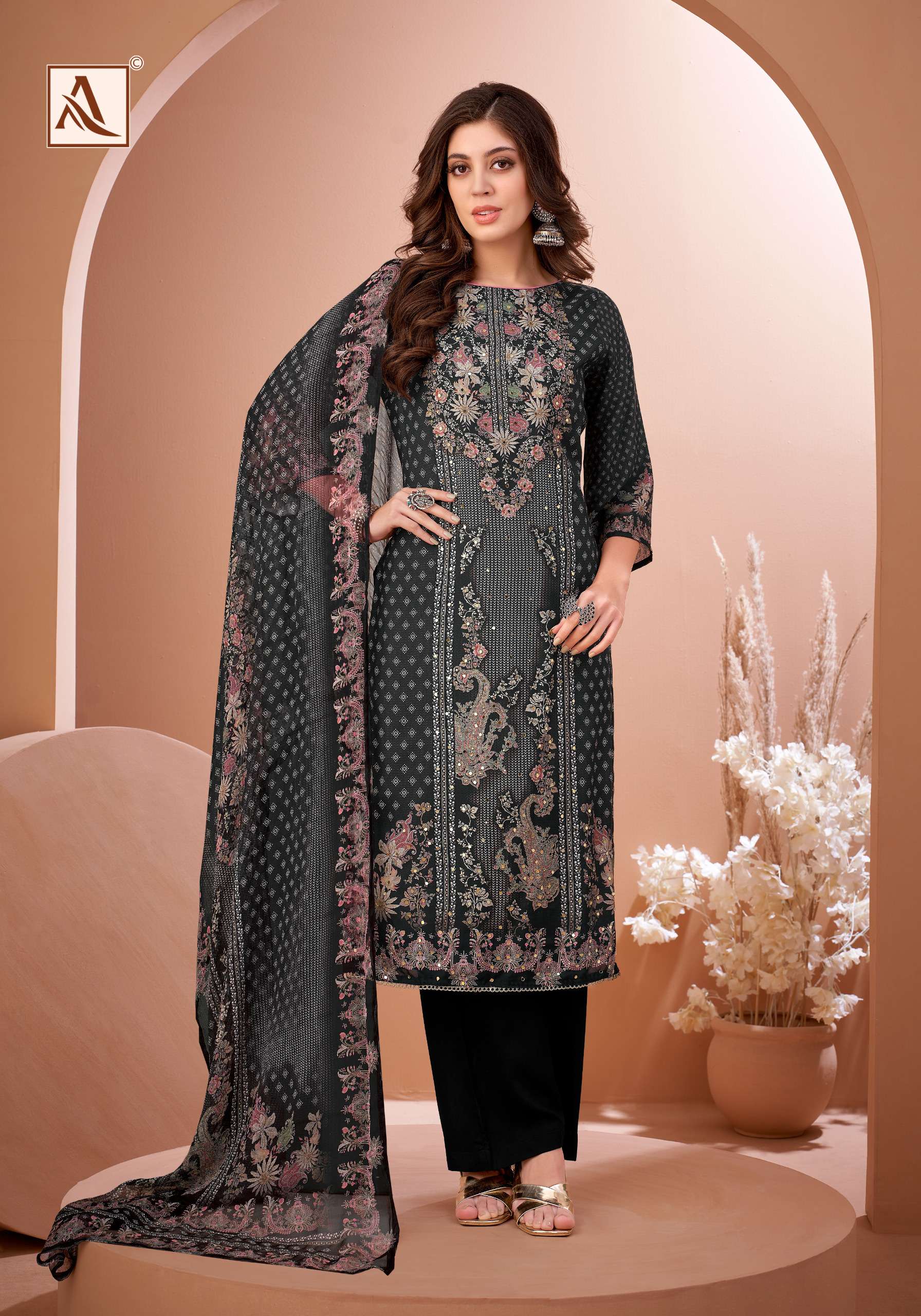 ALOK SUITS BLACK MIRROR 