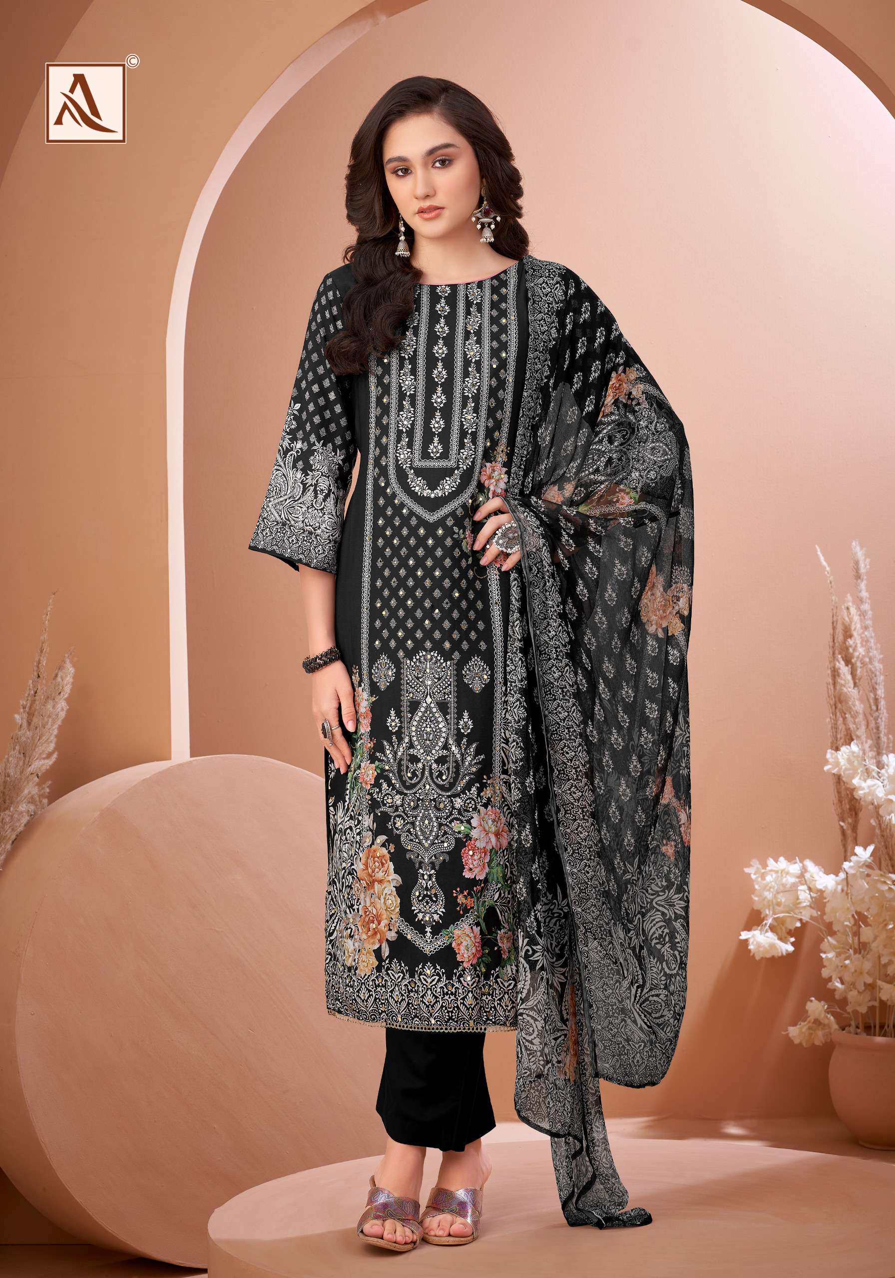 ALOK SUITS BLACK MIRROR 