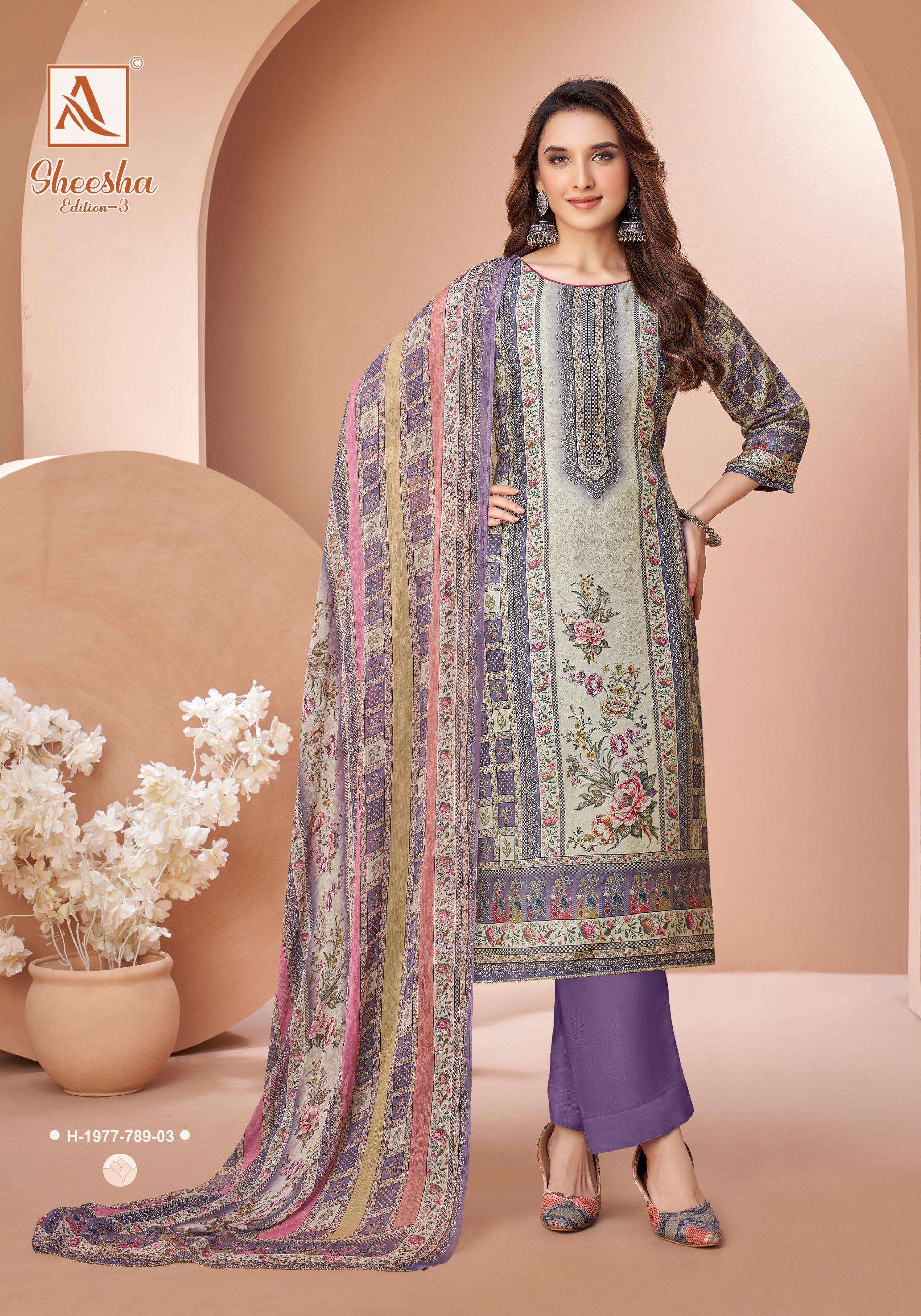 ALOK SUITS SHEESHA VOL 3 