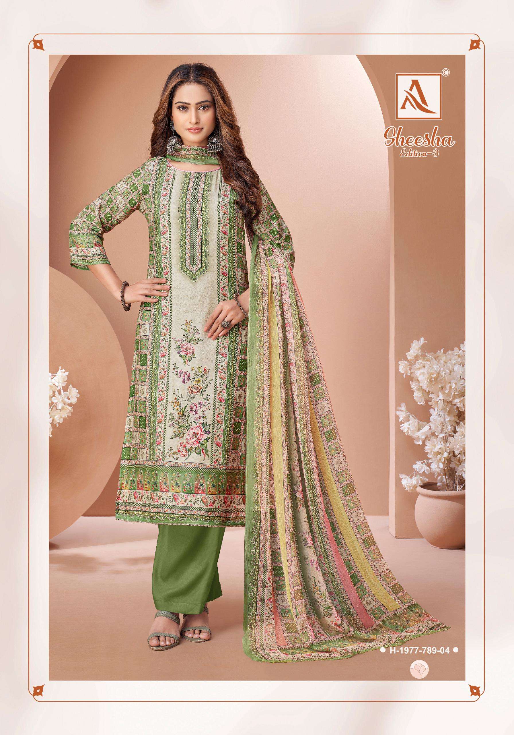 ALOK SUITS SHEESHA VOL 3 